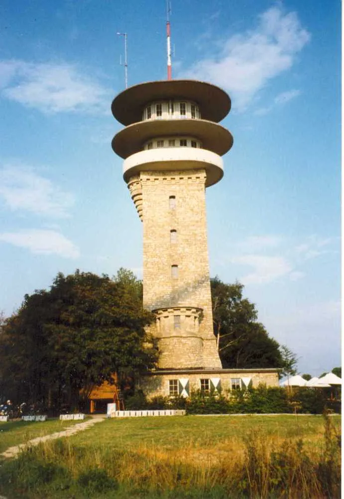 Photo showing: Der Longinusturm in den Baumbergen, eigenes Bild, copyright: de:GNU FDL