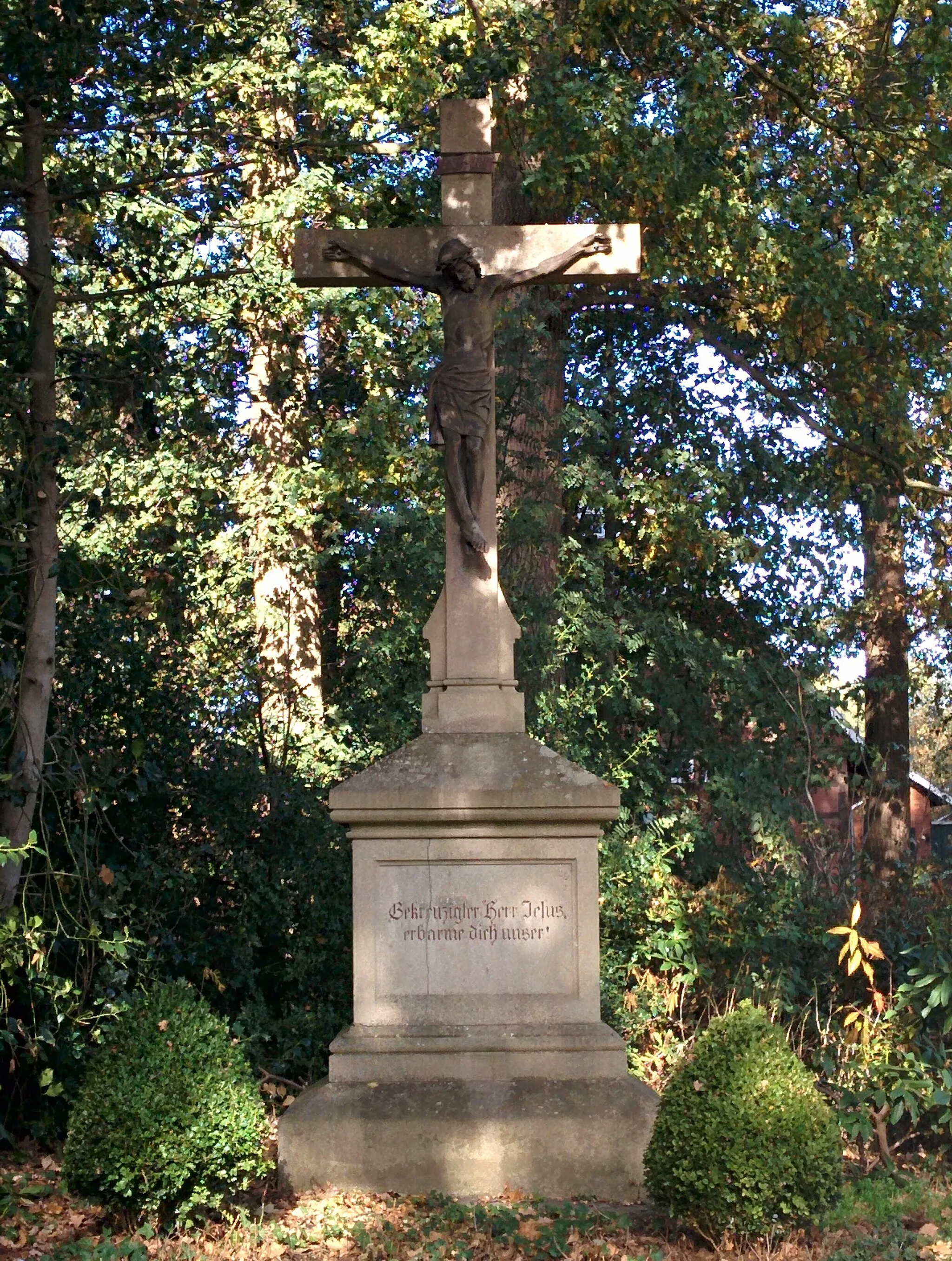 Photo showing: Das Wegkreuz beim Haus Dinklager Straße 10 in Addrup