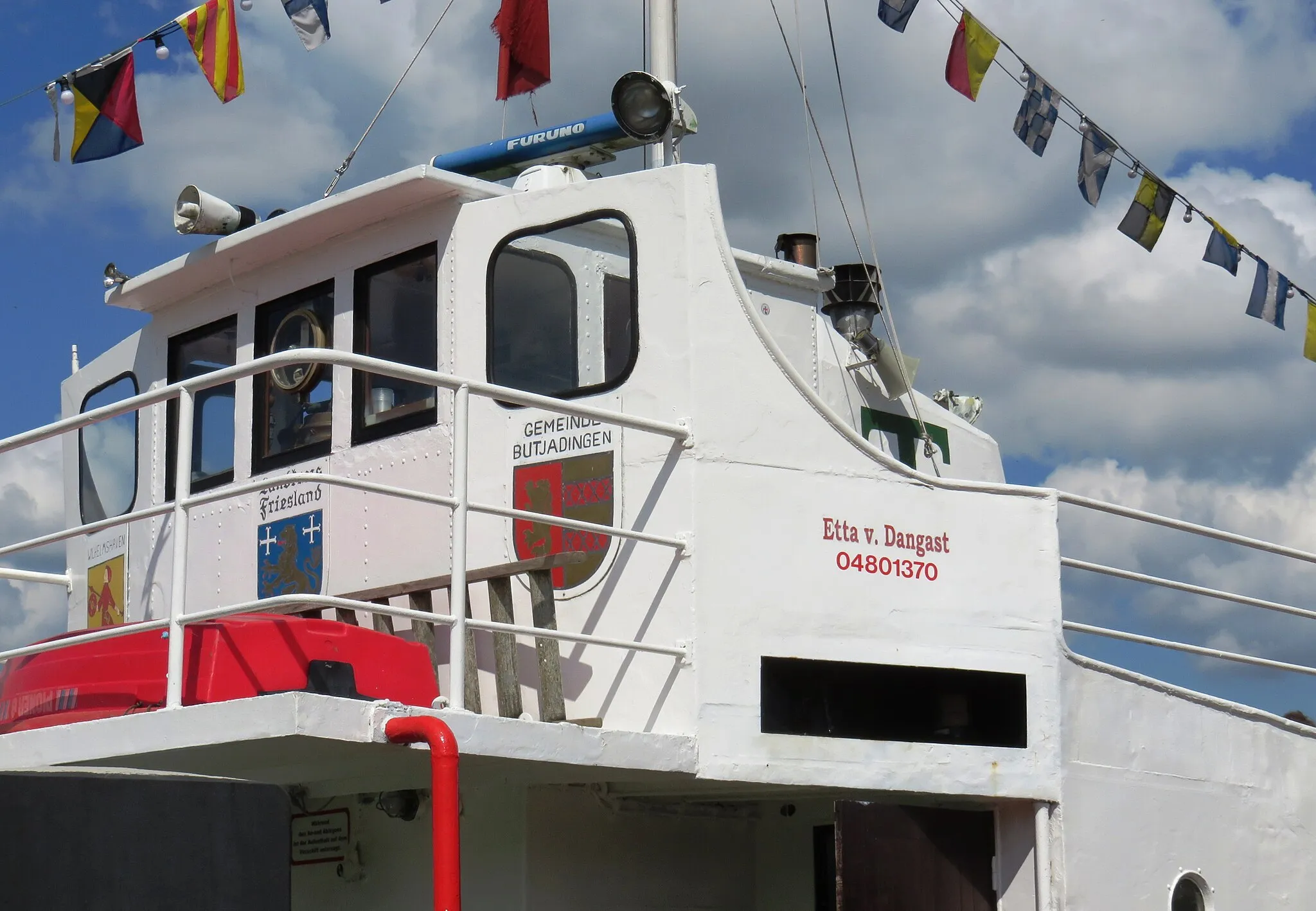 Photo showing: Wheelhouse of tour boat Etta v. Dangast
