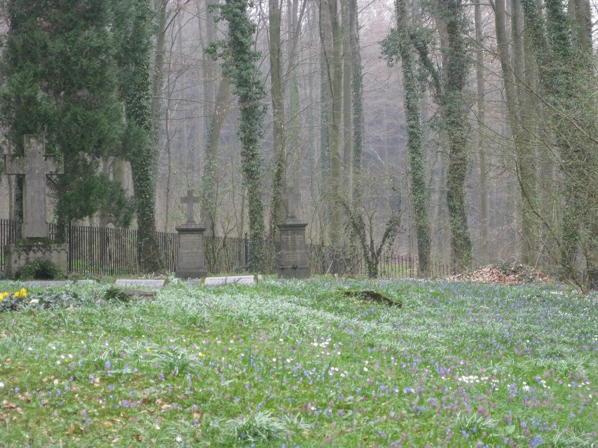 Photo showing: Familiengrab der Familie Kisker im Naturschutzgebiet Knüll/Storkenberg in Halle (Westfalen)