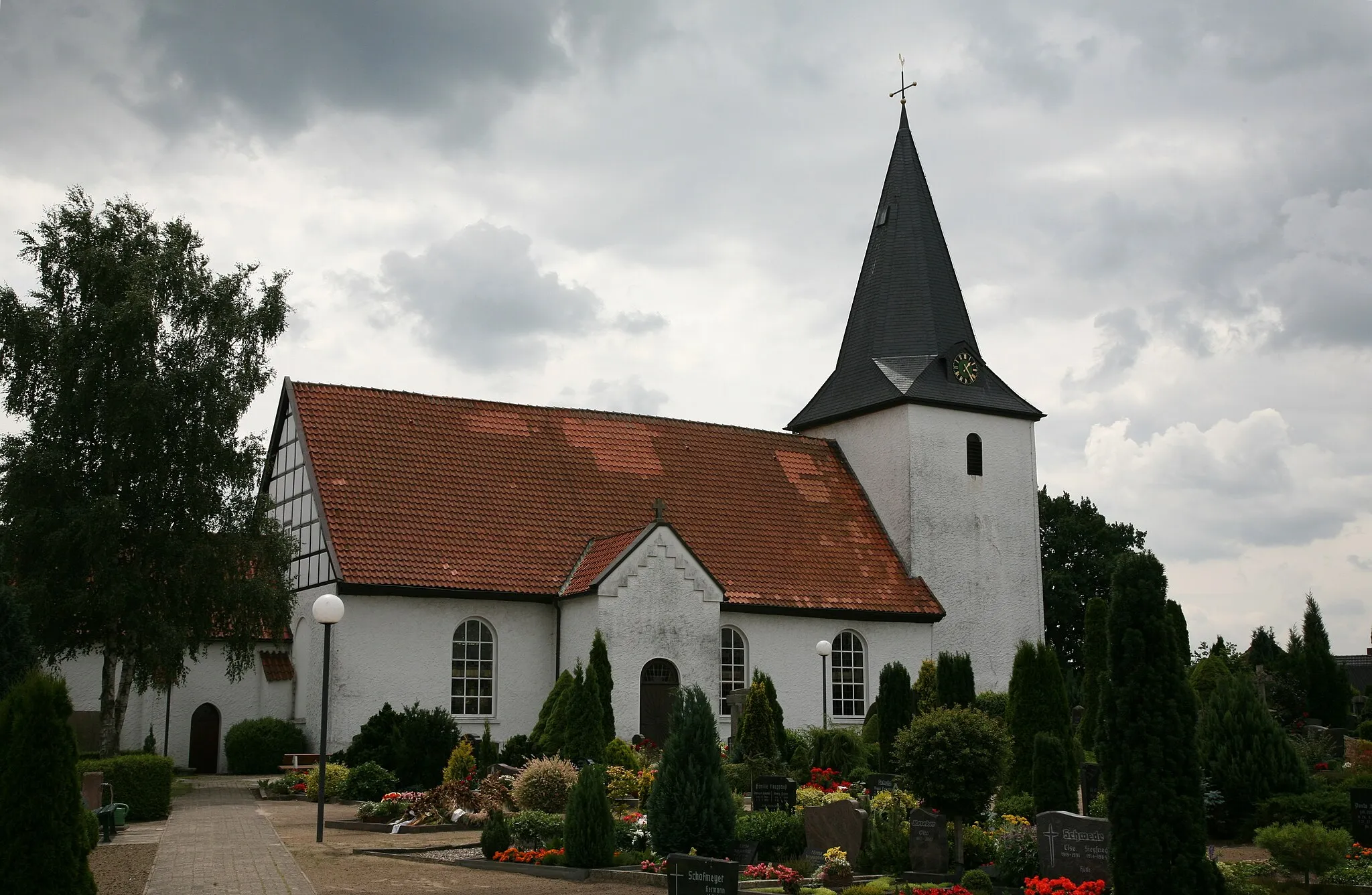 Photo showing: The church St. Marien in Burlage, Landkreis Diepholz