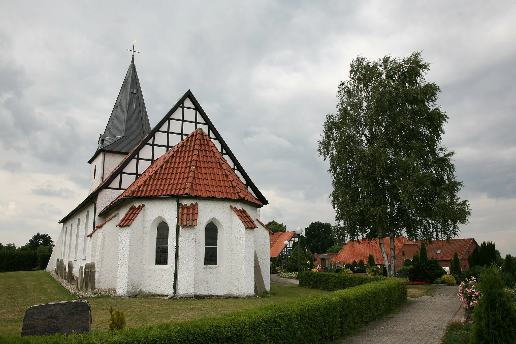 Photo showing: The church St. Marien in Burlage, Landkreis Diepholz