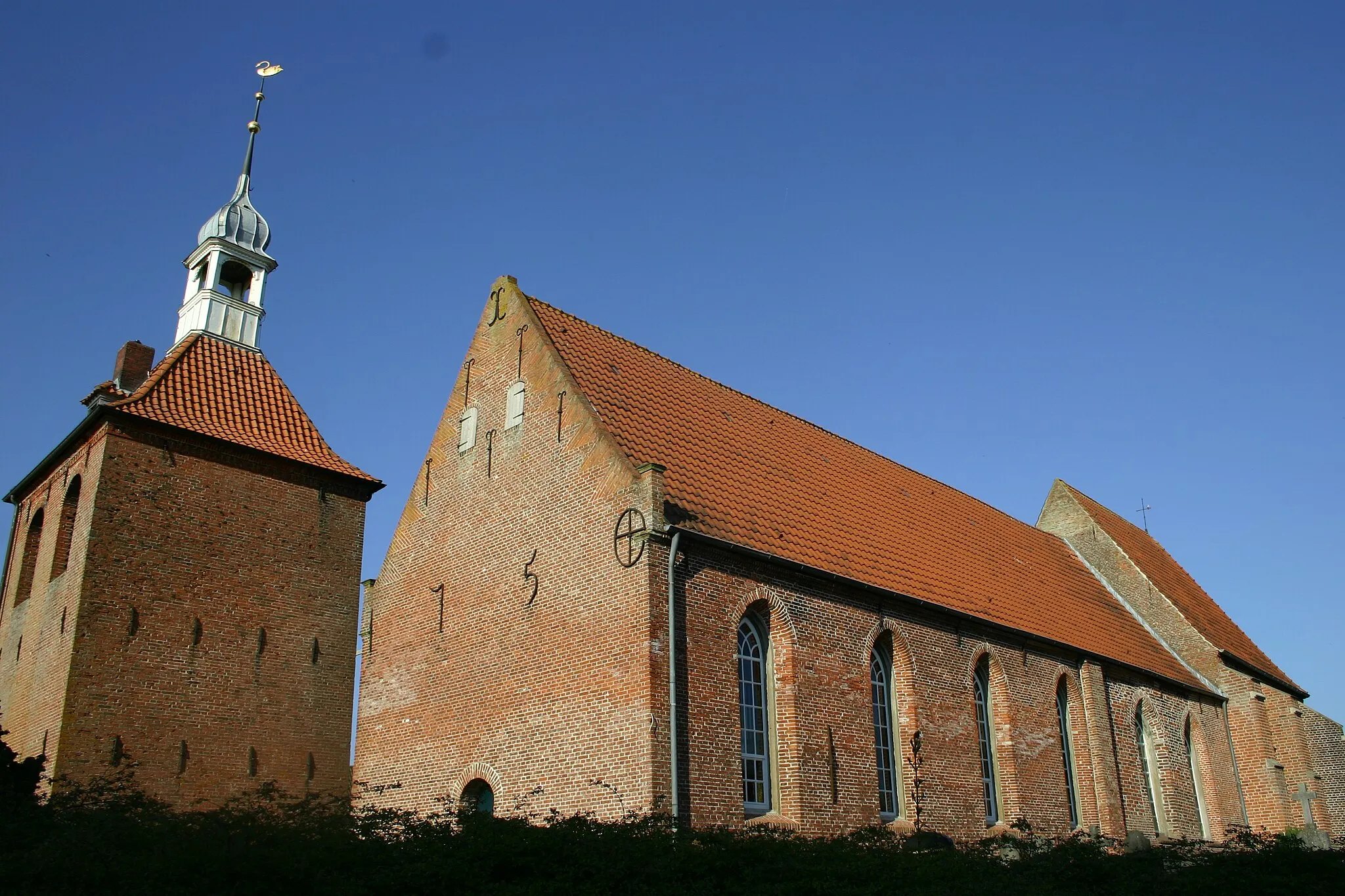 Photo showing: Historic church in Petkum, city of Emden, East Frisia, Germany
