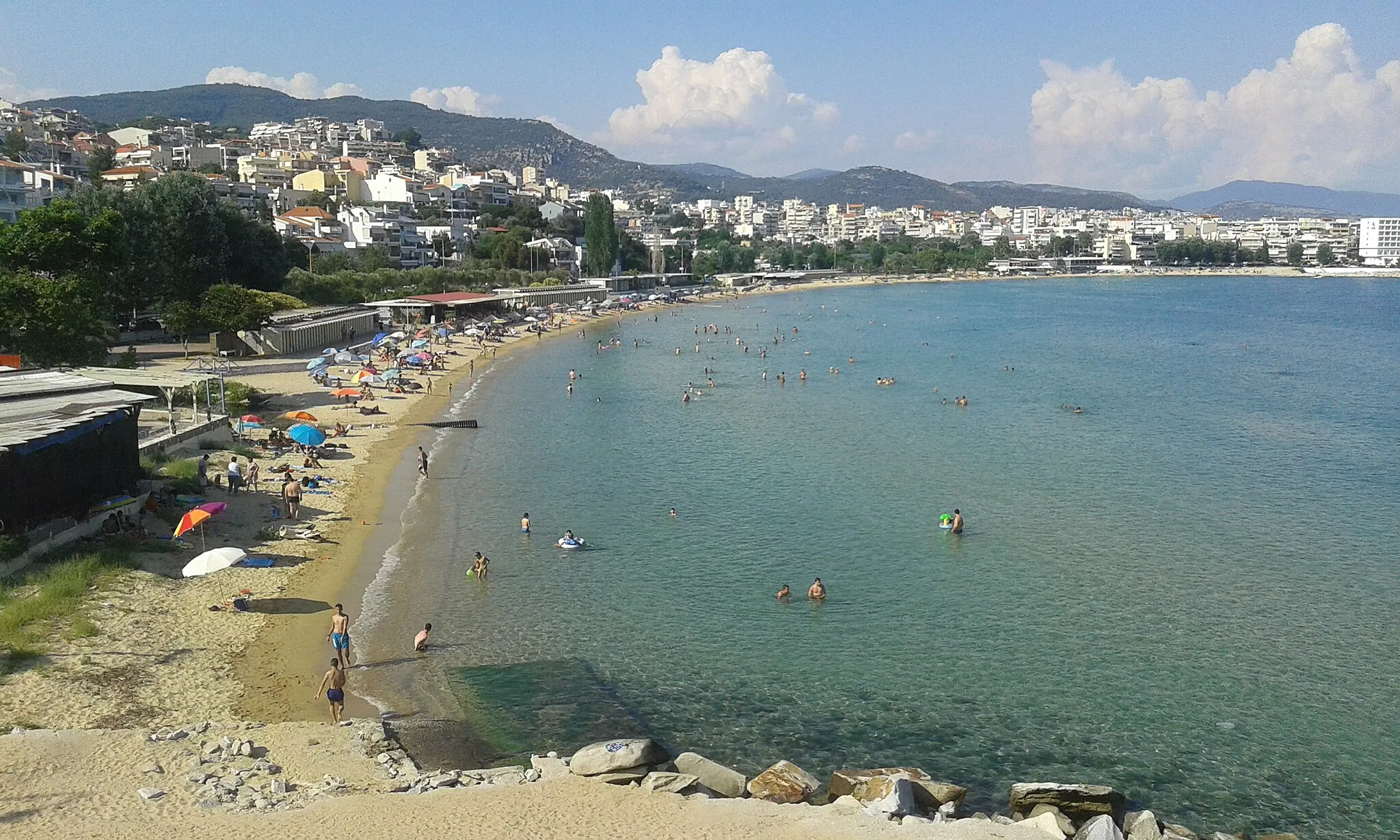 Photo showing: Kalamitsa beach of Kavala, Greece