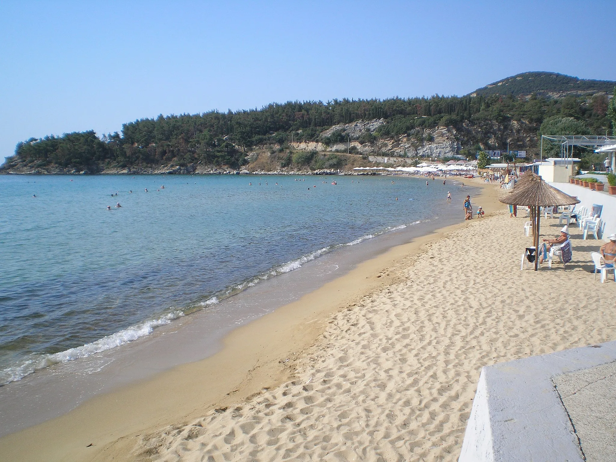 Photo showing: Kalamitsa beach, 2km westwards from the center of Kavala