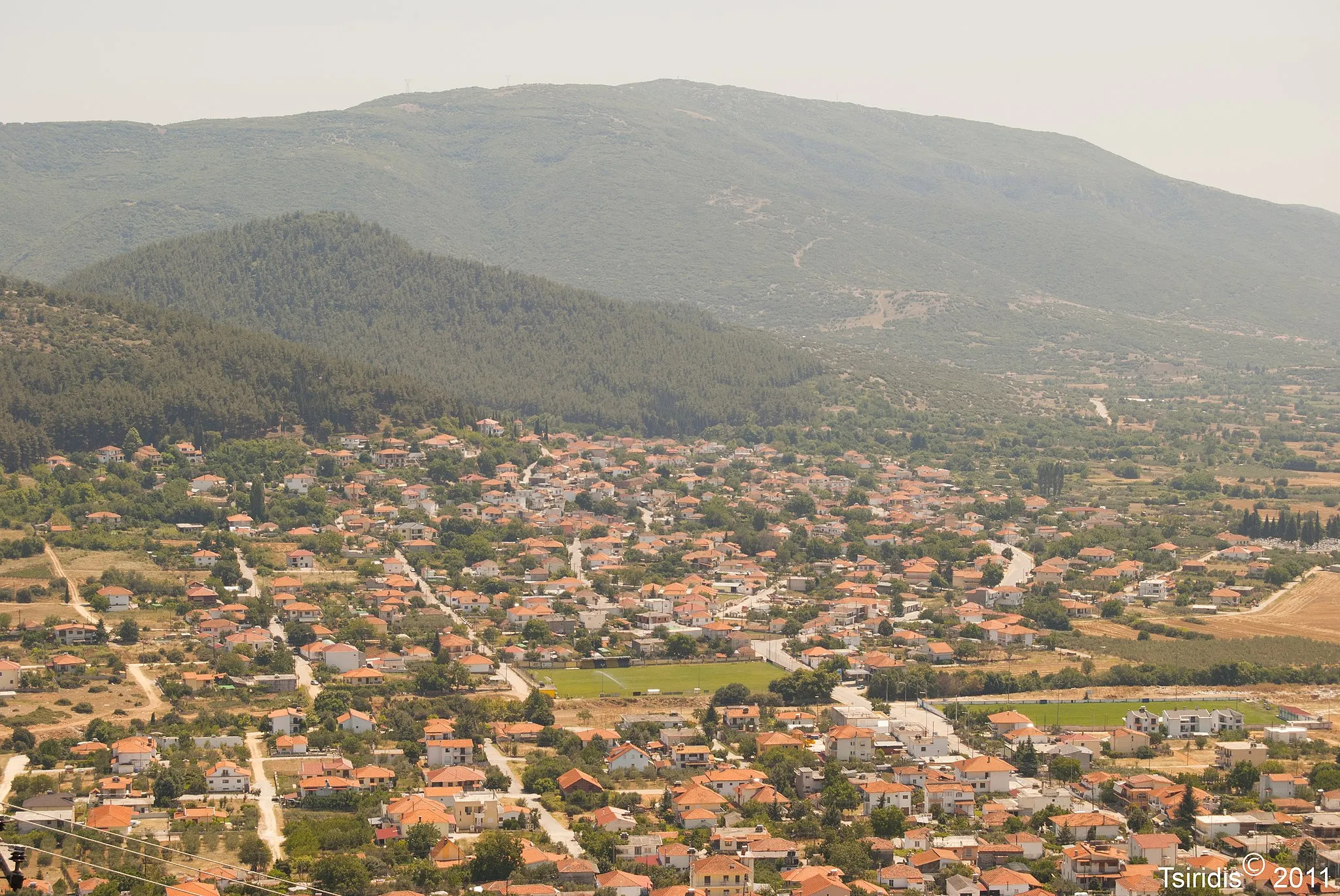 Photo showing: Zygos Kavalas as seen from high