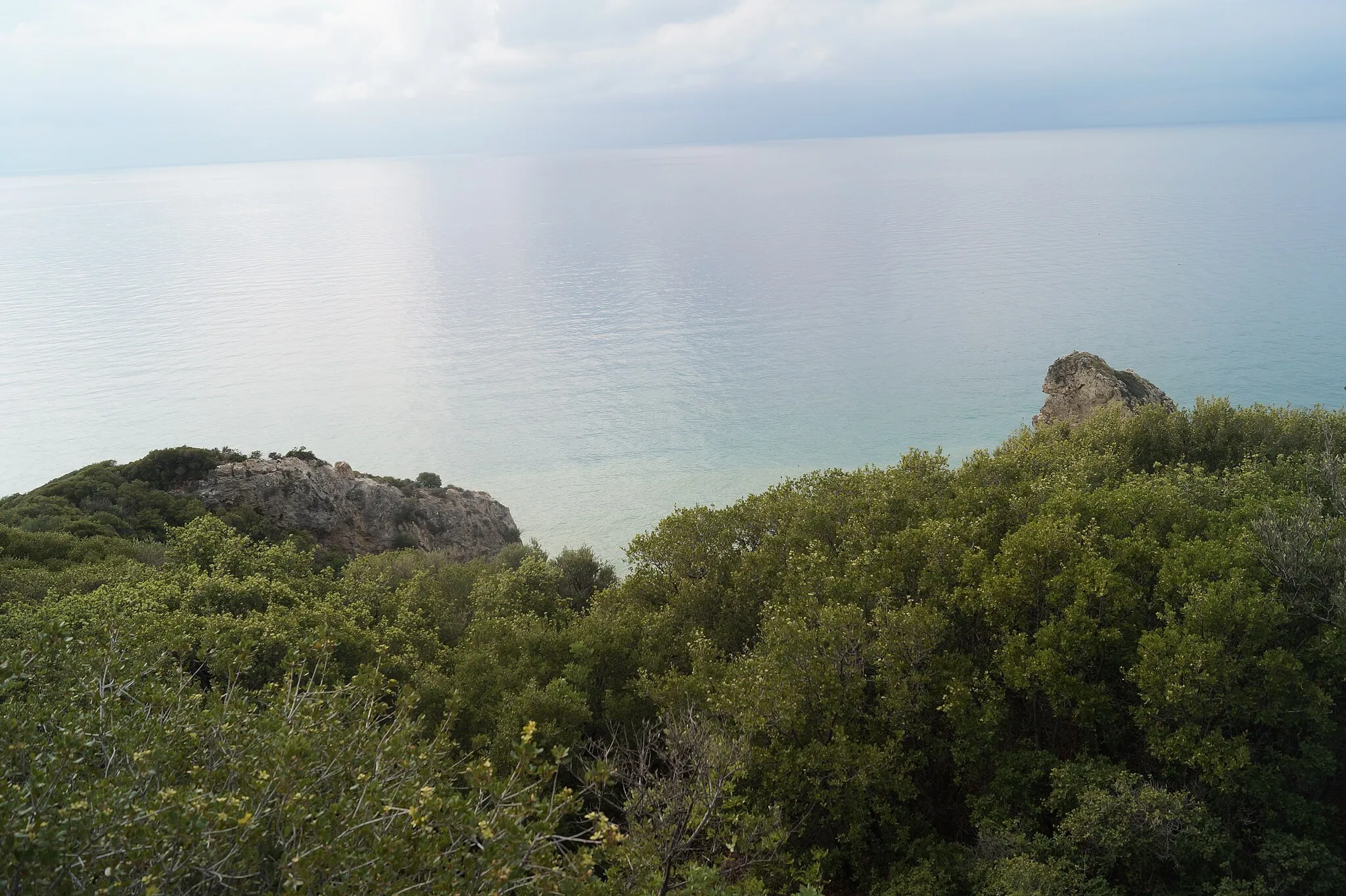 Photo showing: Eleftheres, Makedonia, Greece: View from the Apollonia tower to the south.