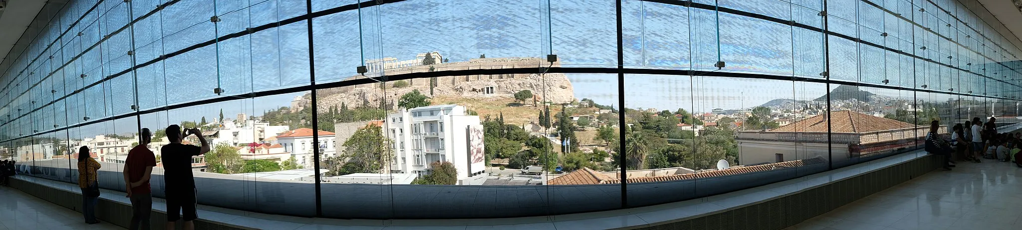 Photo showing: Panorama inside Acropolis Museum