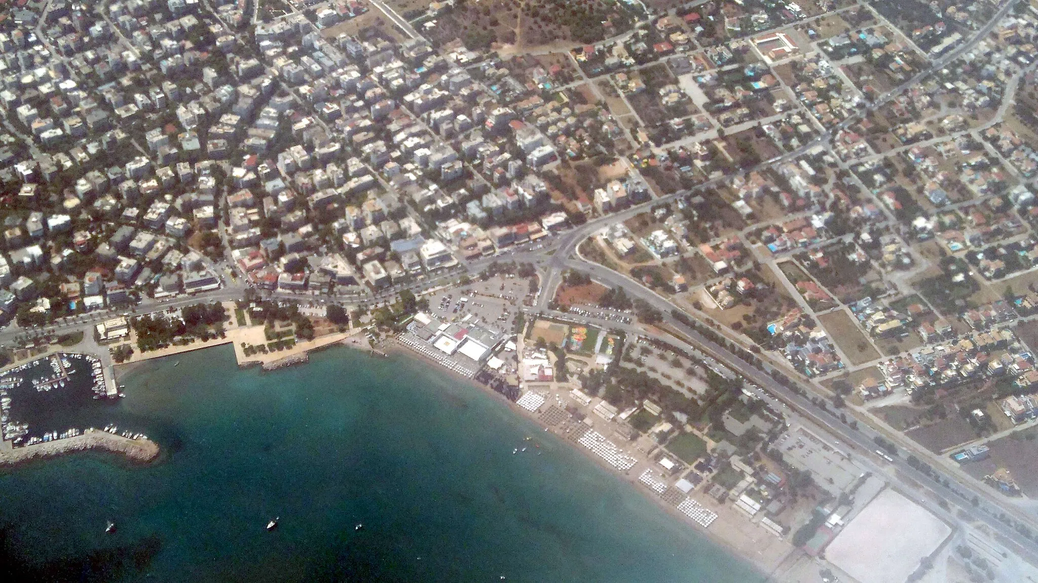 Photo showing: Αεροφωτογραφία Παραλία Βάρκιζας
