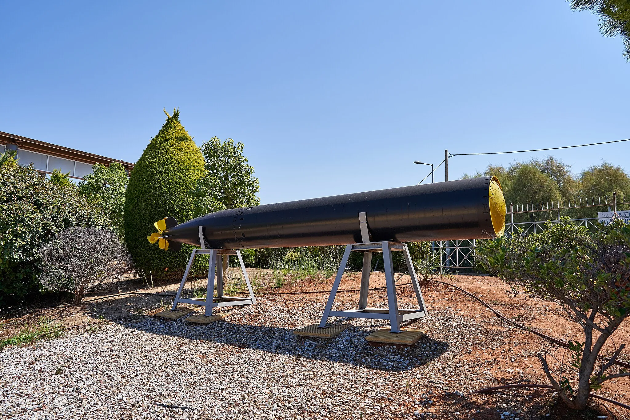 Photo showing: A torpedo exhibited at the Park of Maritime Tradition on September 1, 2020