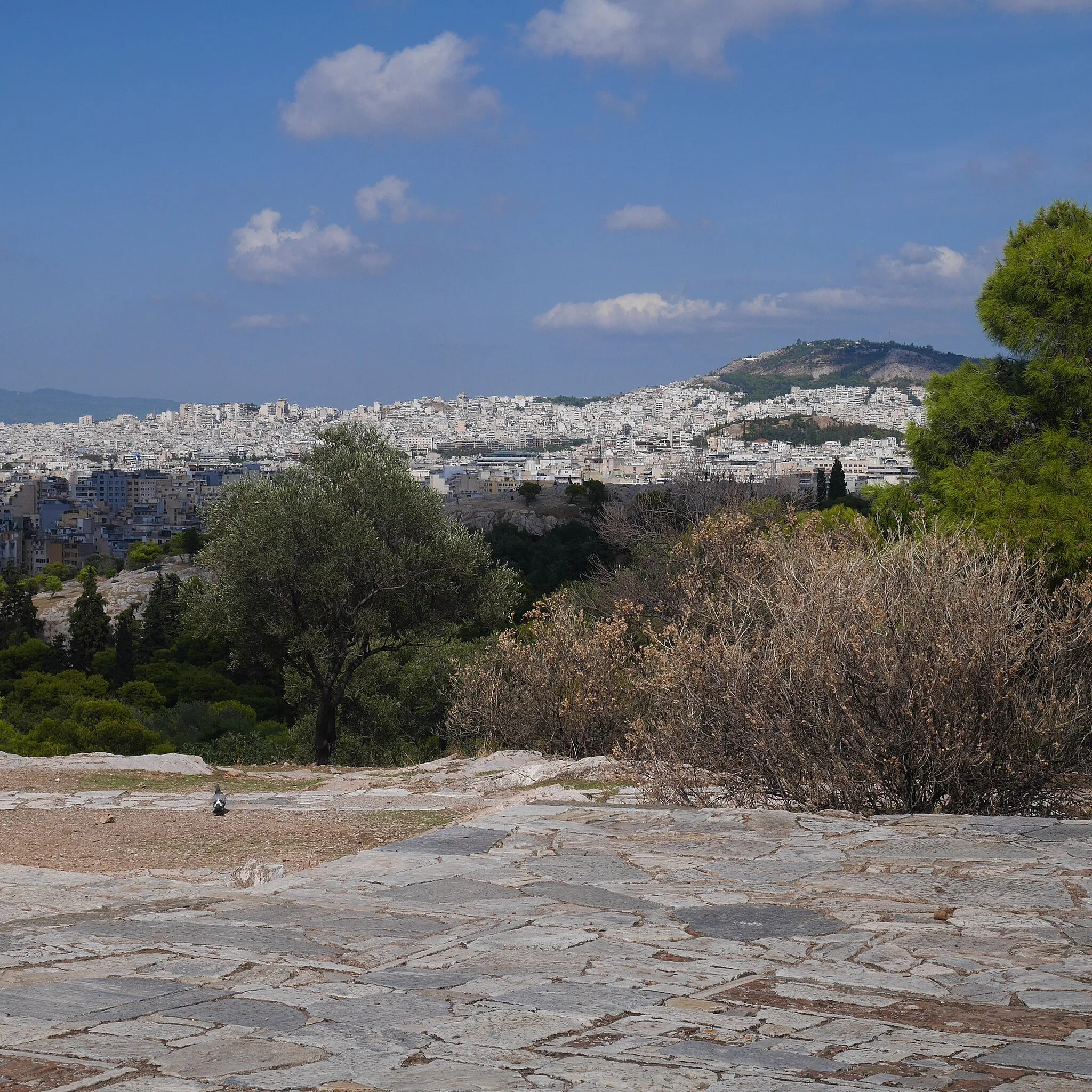 Photo showing: Vue d'Athènes de la colline de la Pnyx