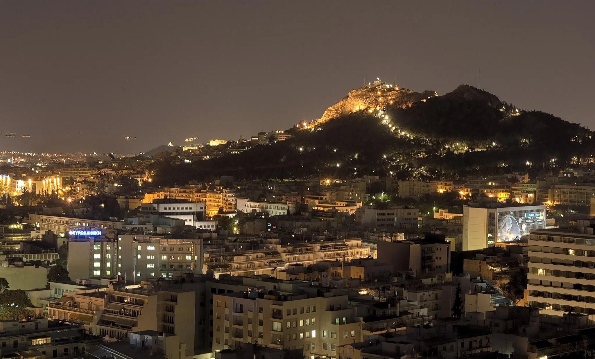 Photo showing: Mount Lycabettus, Athens, Greece.