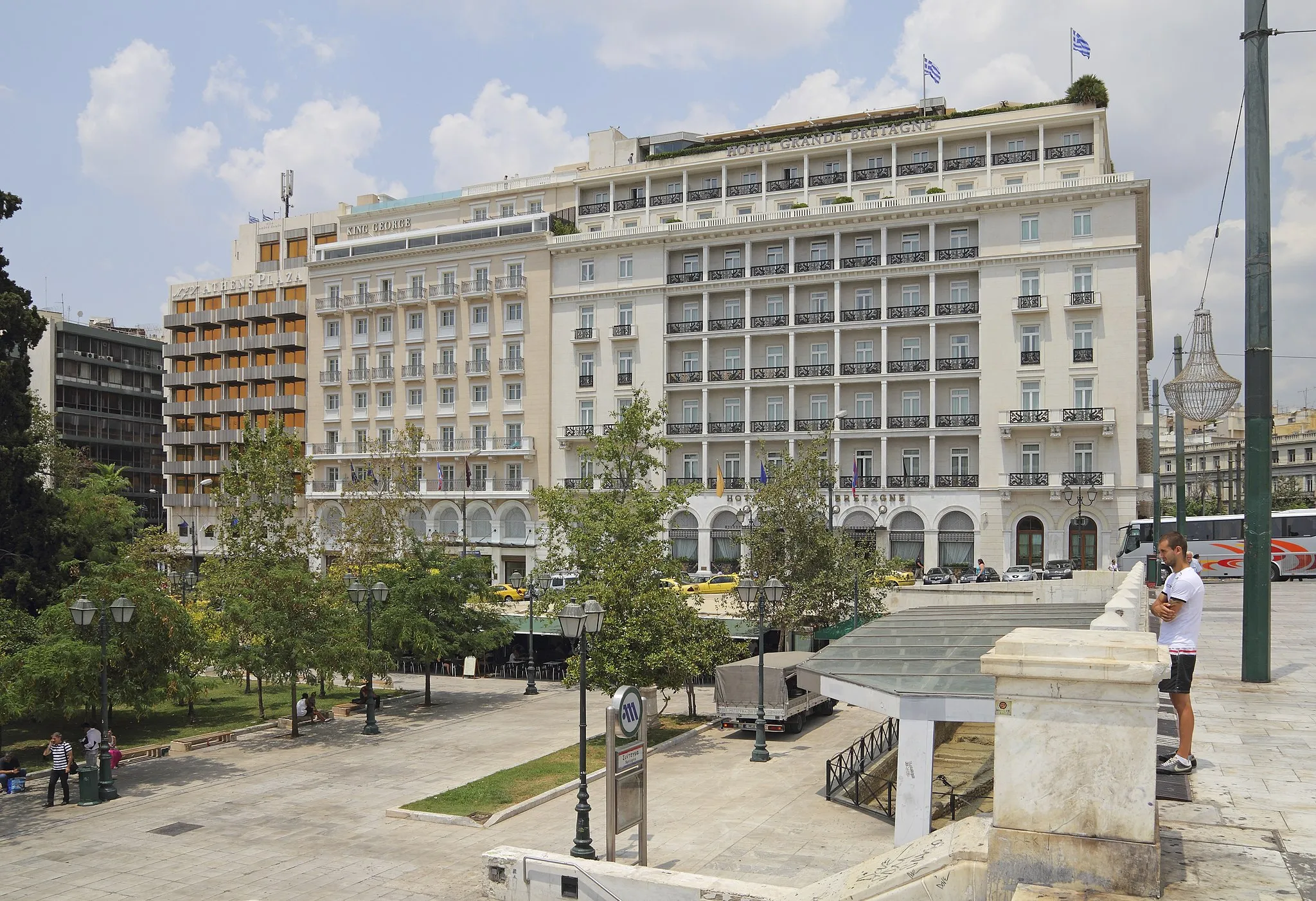 Photo showing: Hotel «Grande Bretagne» at Syntagma (Constitution Square) in Athens (Attica, Greece)