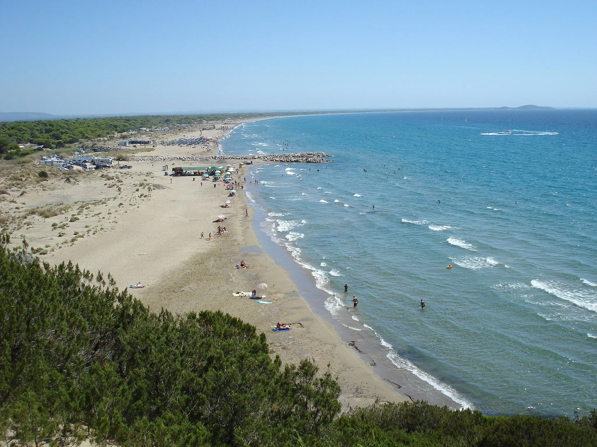 Photo showing: Panoramic view of Kalogria beach