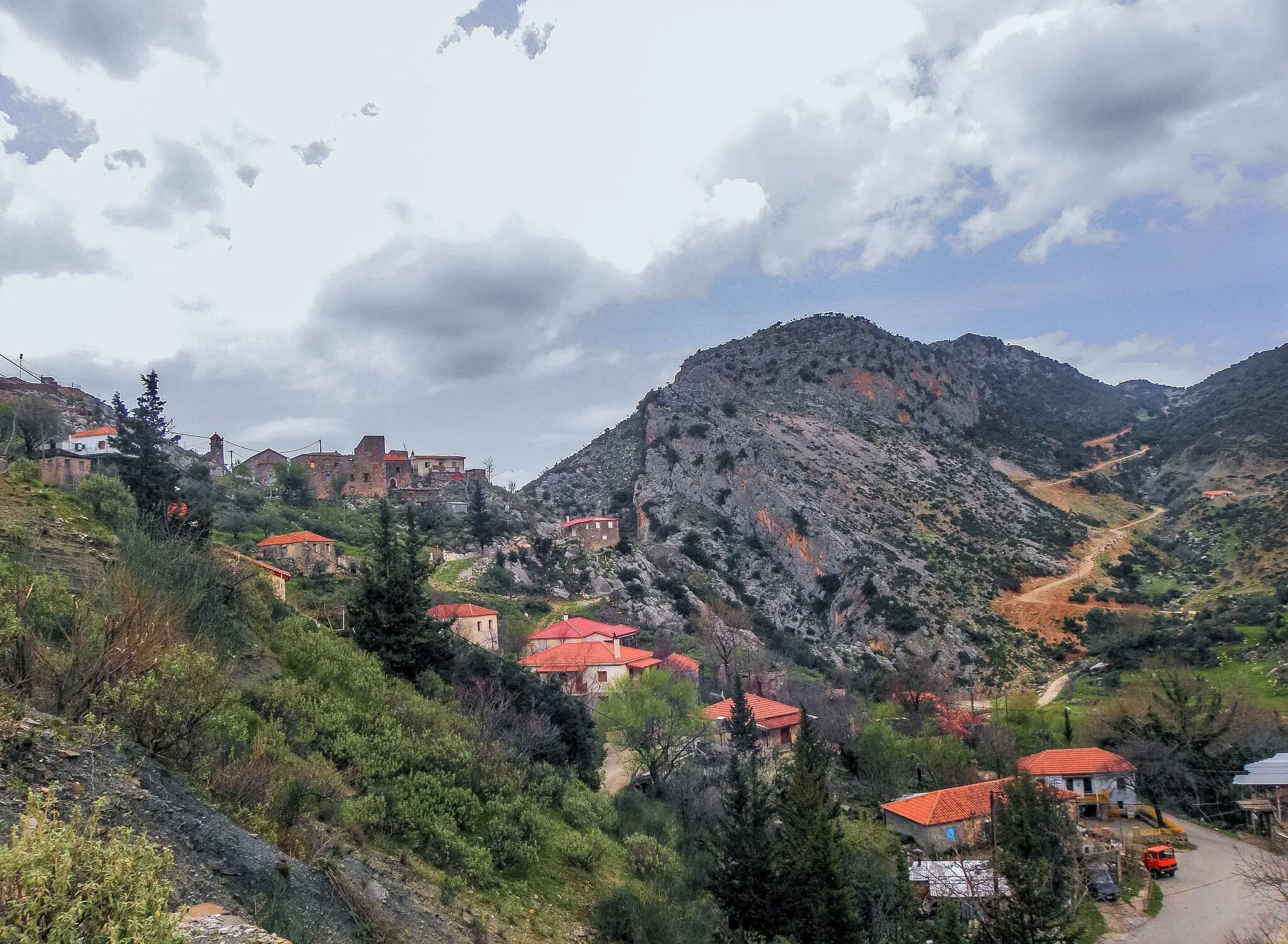 Photo showing: Alepochori, Achaia, Greece. View from above.