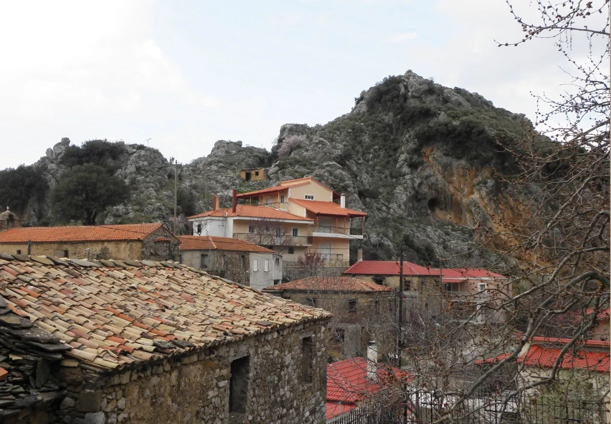 Photo showing: Partial view of Spartia village, Achaia, Greece.