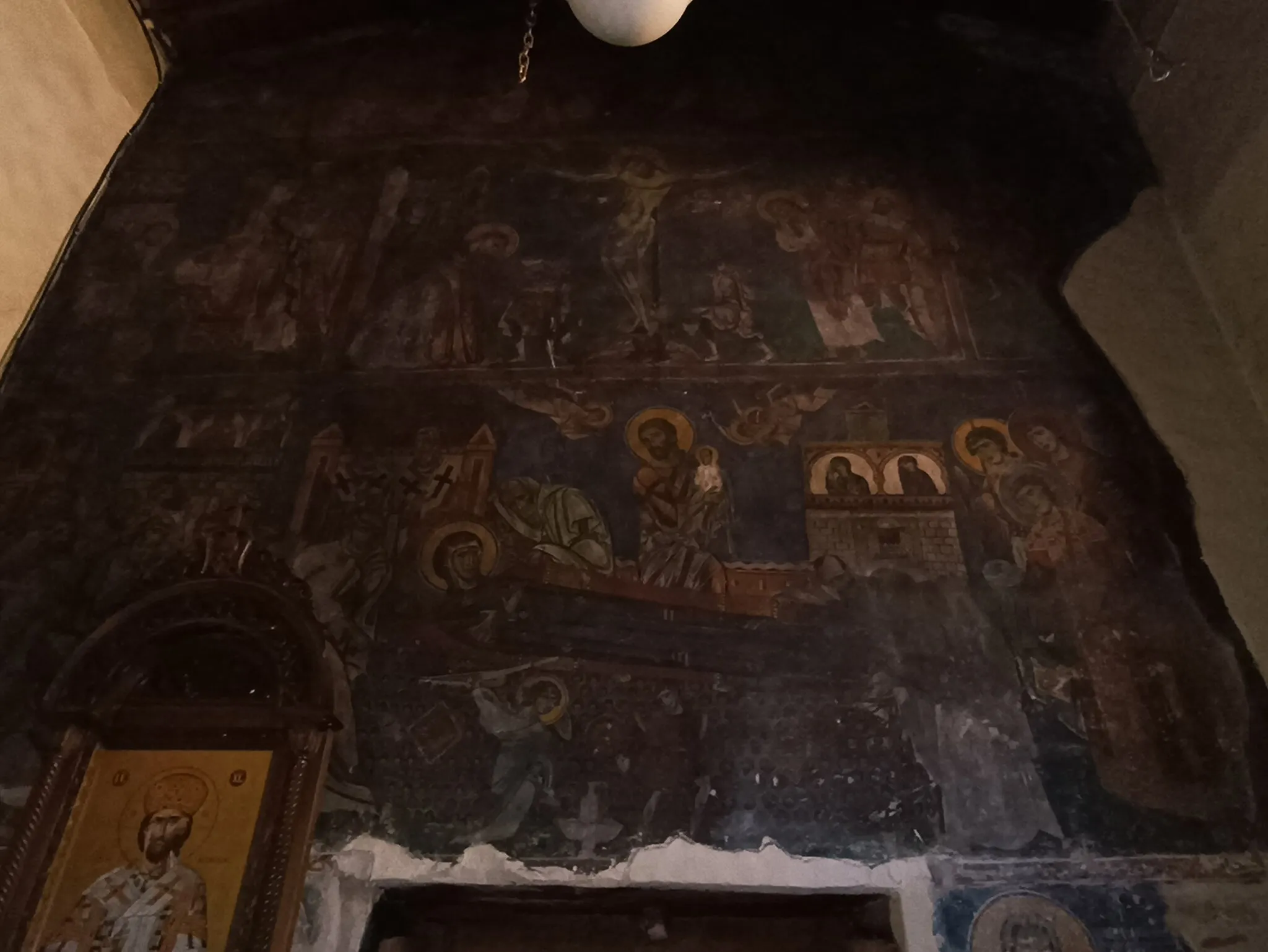 Photo showing: Altarpiece of the Monastery of Panagia Mavriotissa at the Kastoria Lake