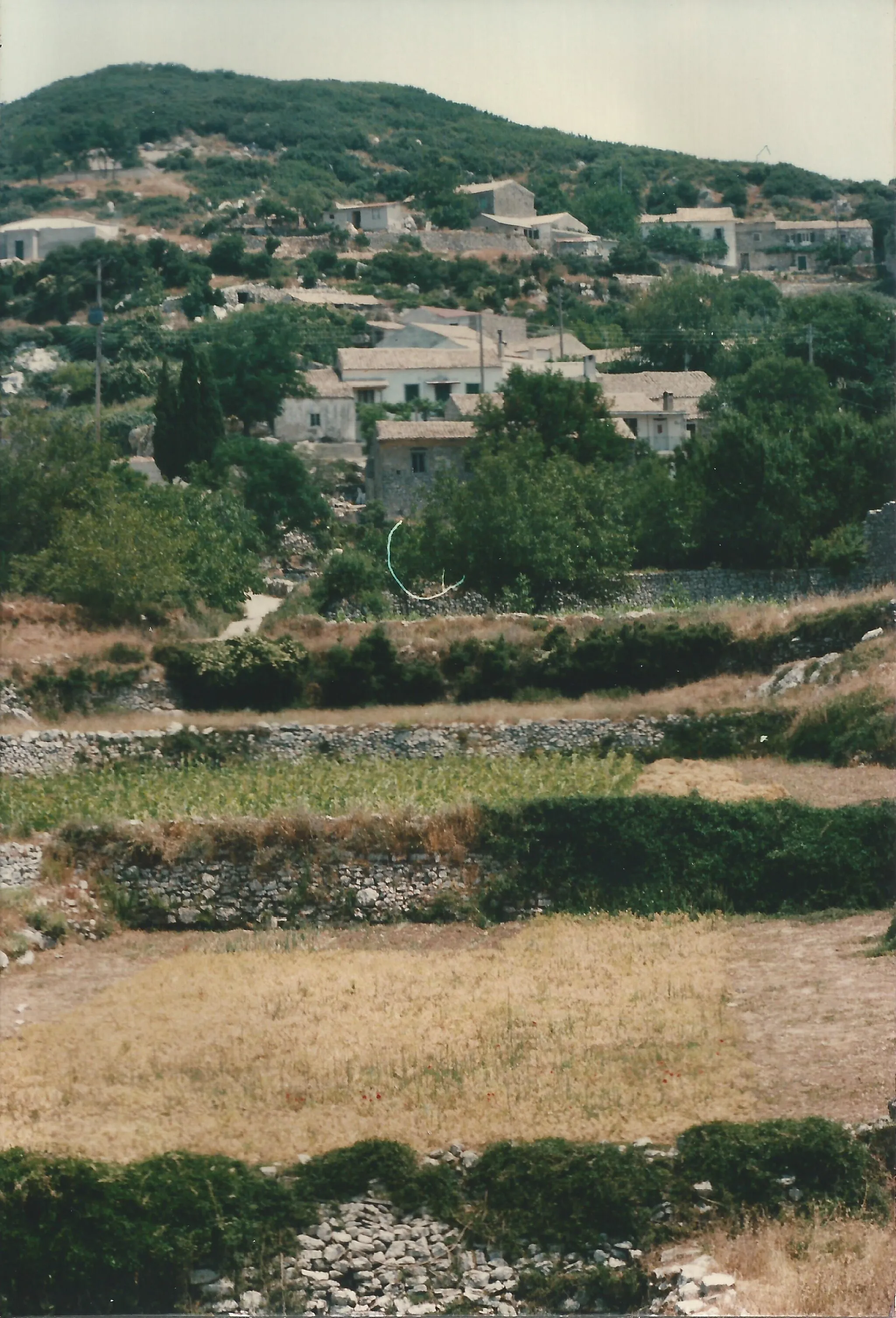 Photo showing: Strinilas, Corfu, Greece, July 1985