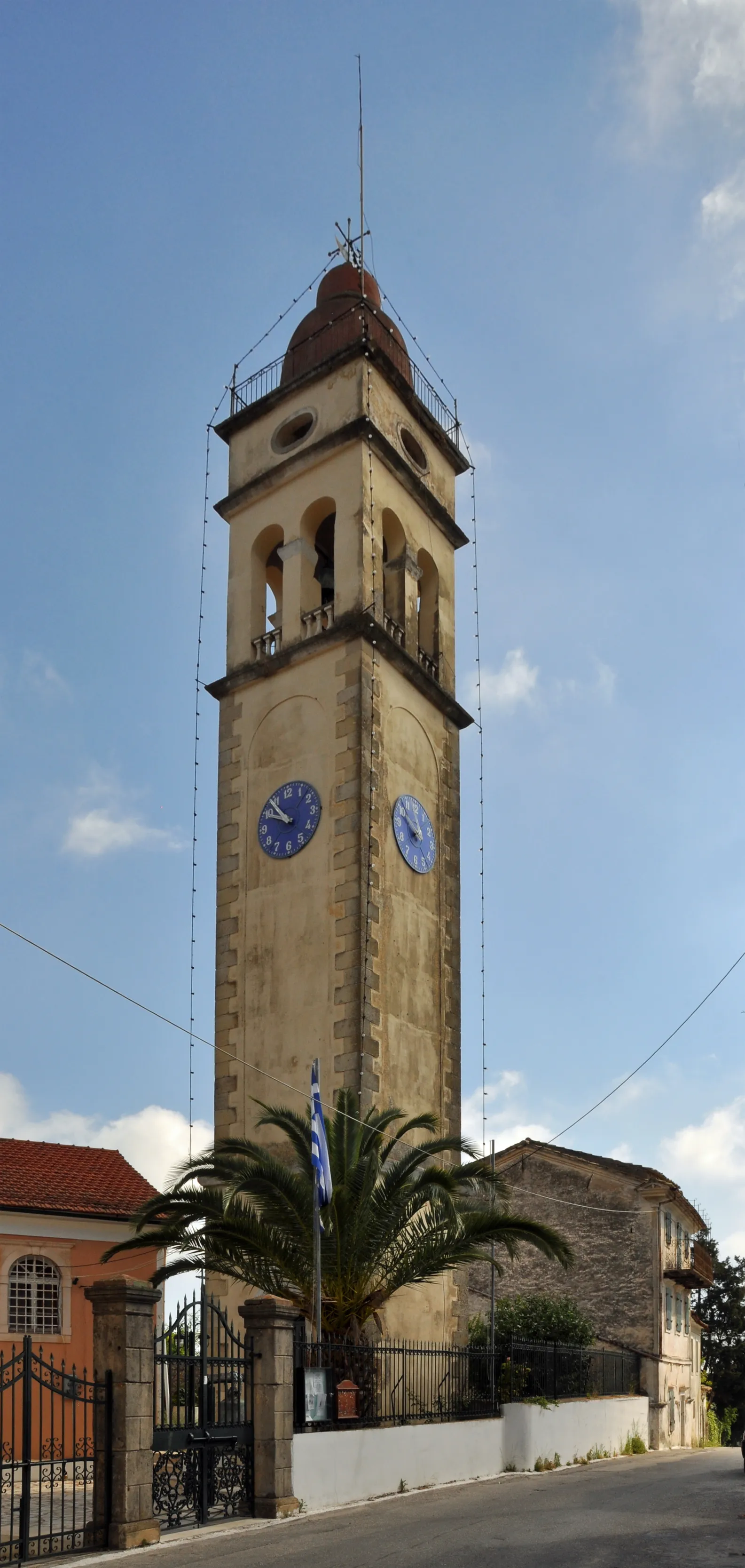 Photo showing: Sinarades (Σιναράδες Κέρκυρας, Corfu, Greece): bell tower