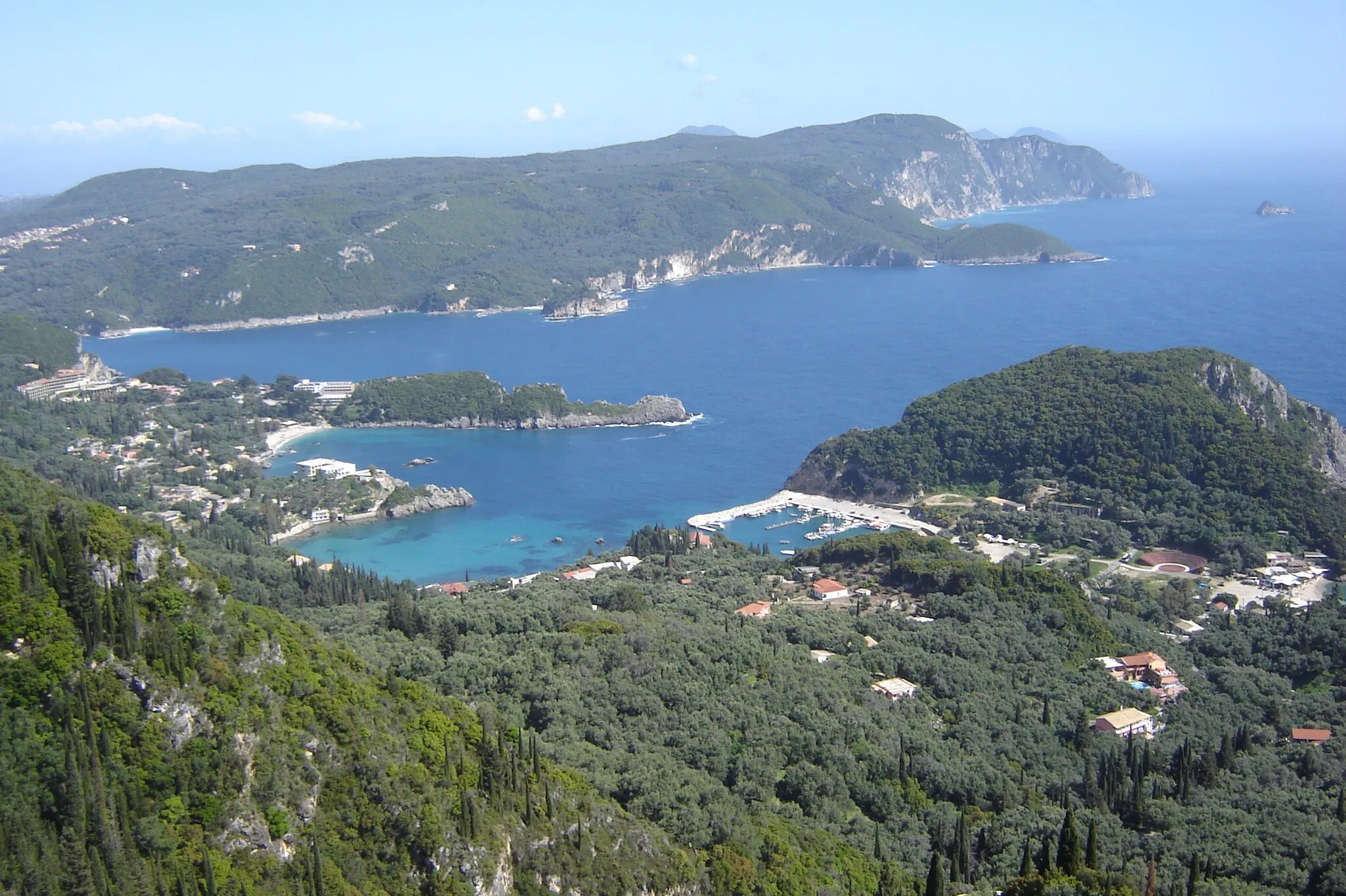 Photo showing: Palaiokastritsa coast, Corfu, Greece