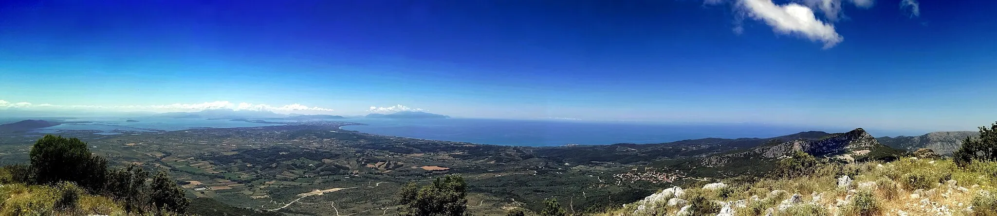 Photo showing: Panoramic View from the top of Zalongo Mountain (Tsouka)
