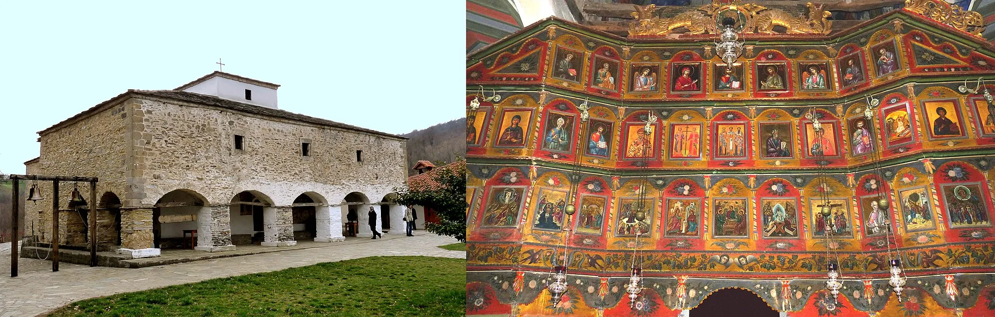 Photo showing: Манастирът в Ошин / Αρχάγγελος.