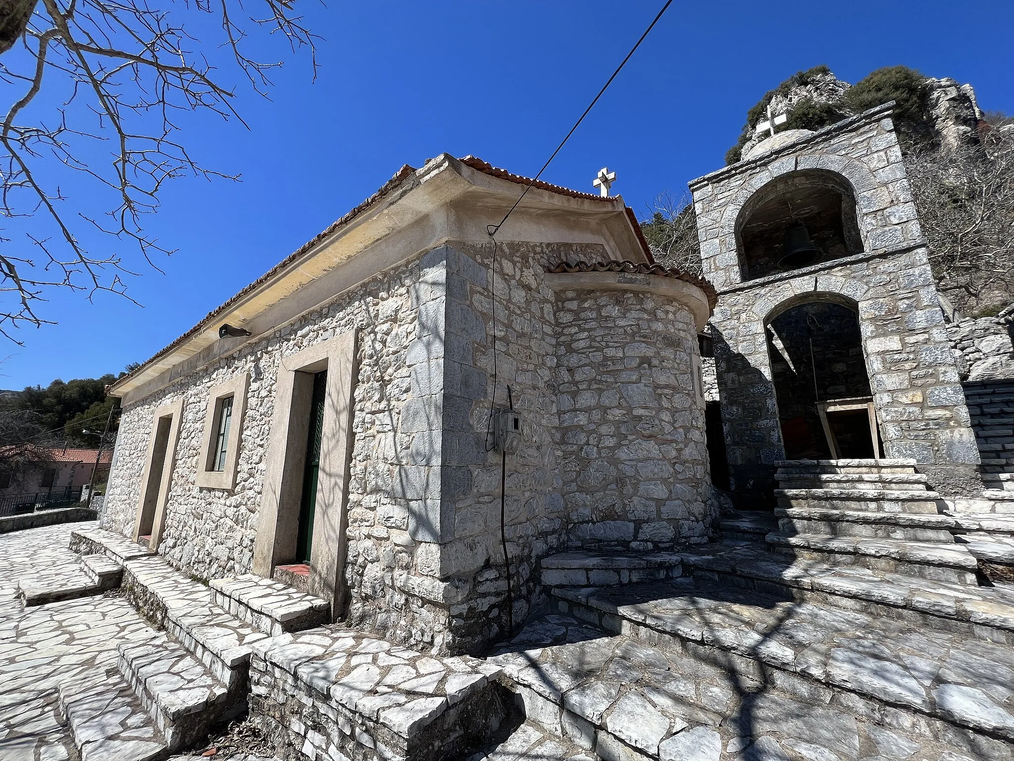 Photo showing: Chapelle dans les hauteurs de Chrysovítsi, Tripoli.