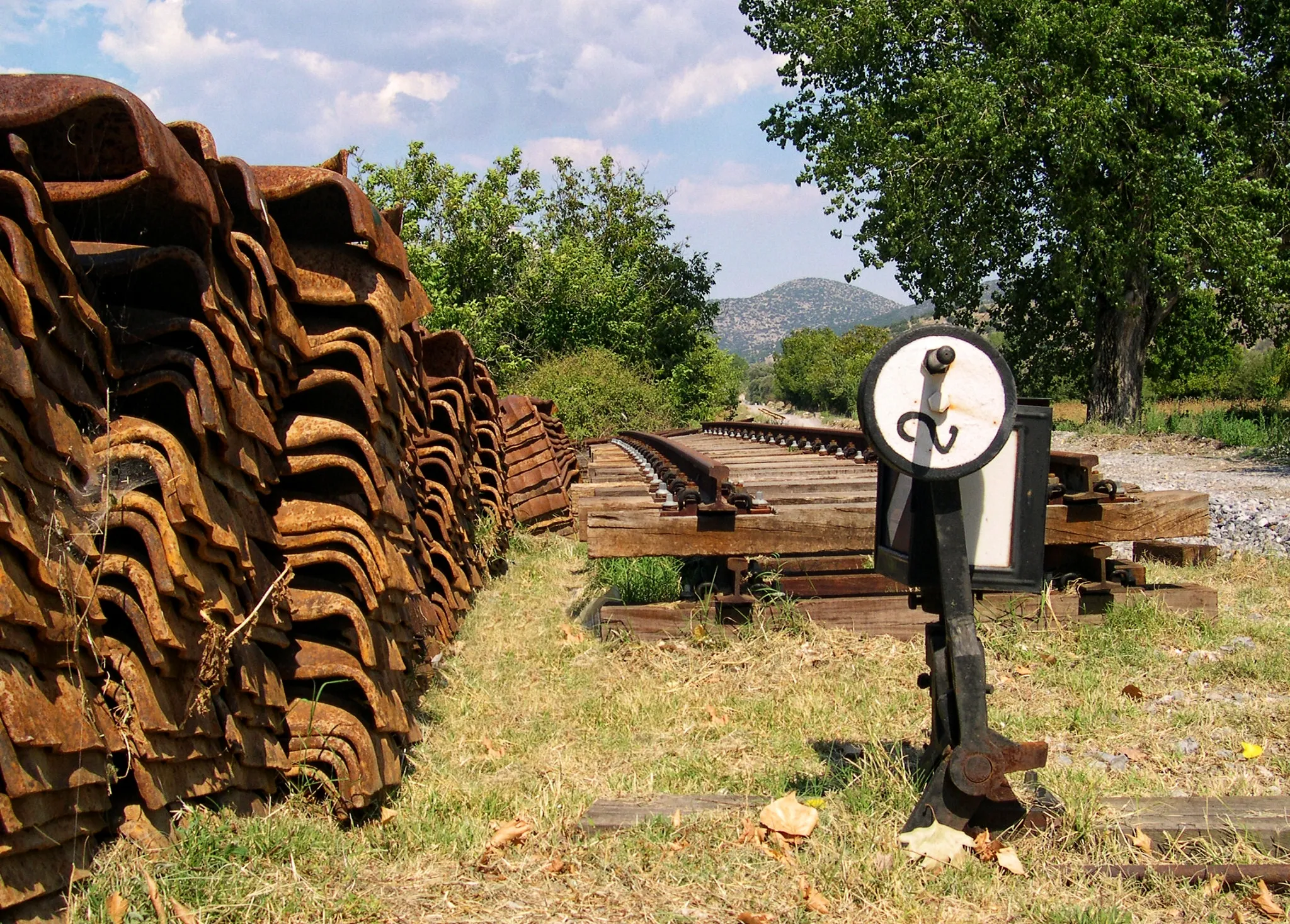 Photo showing: στο σιδηροδρομικό σταθμό της Ασέας