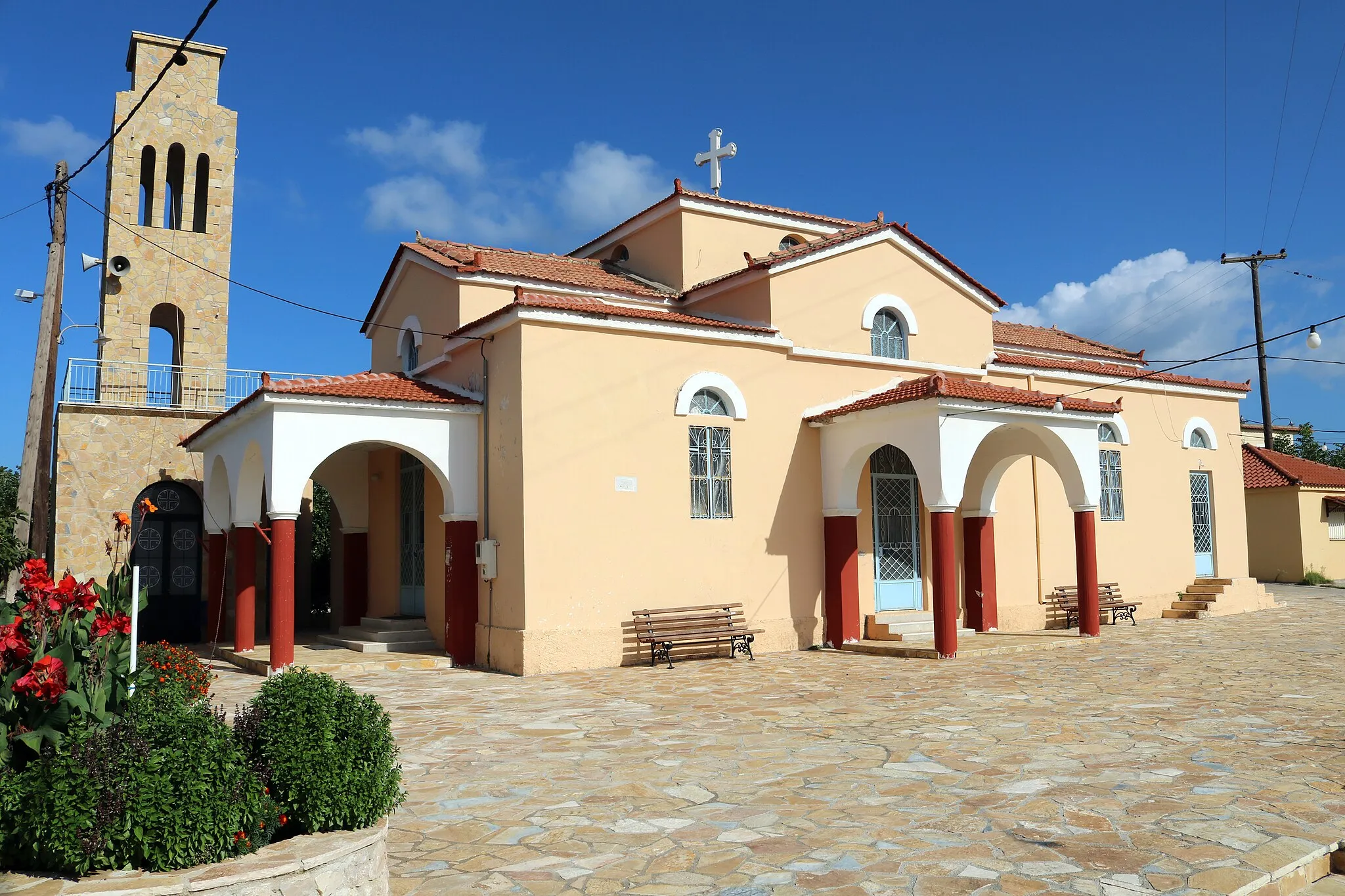 Photo showing: Church in Pappoulia, local communitie of Pylos, Greece