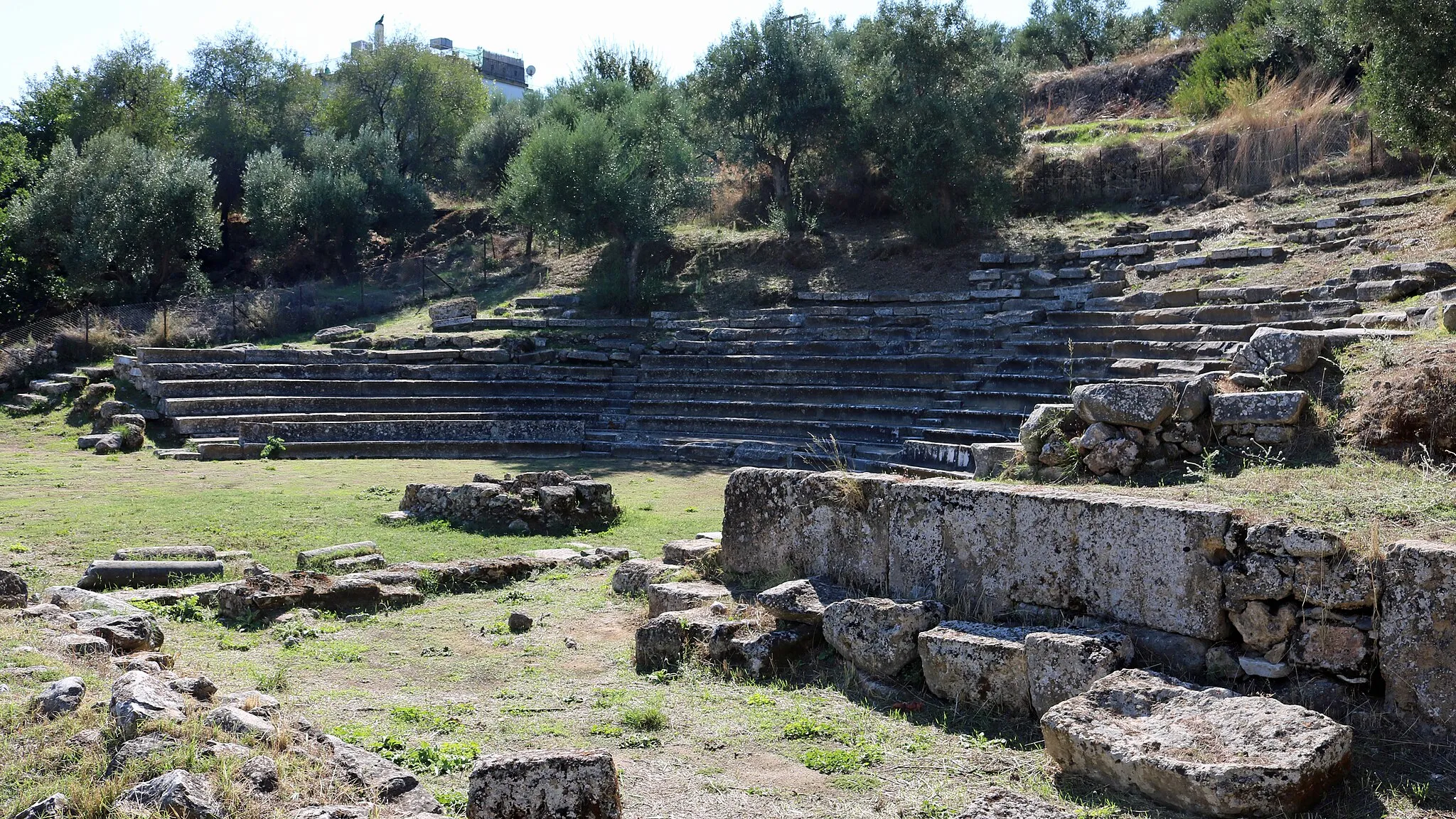 Photo showing: Ancient roman theatre in Gythio, Laconia Prefecture, Region Peloponnese, Greek