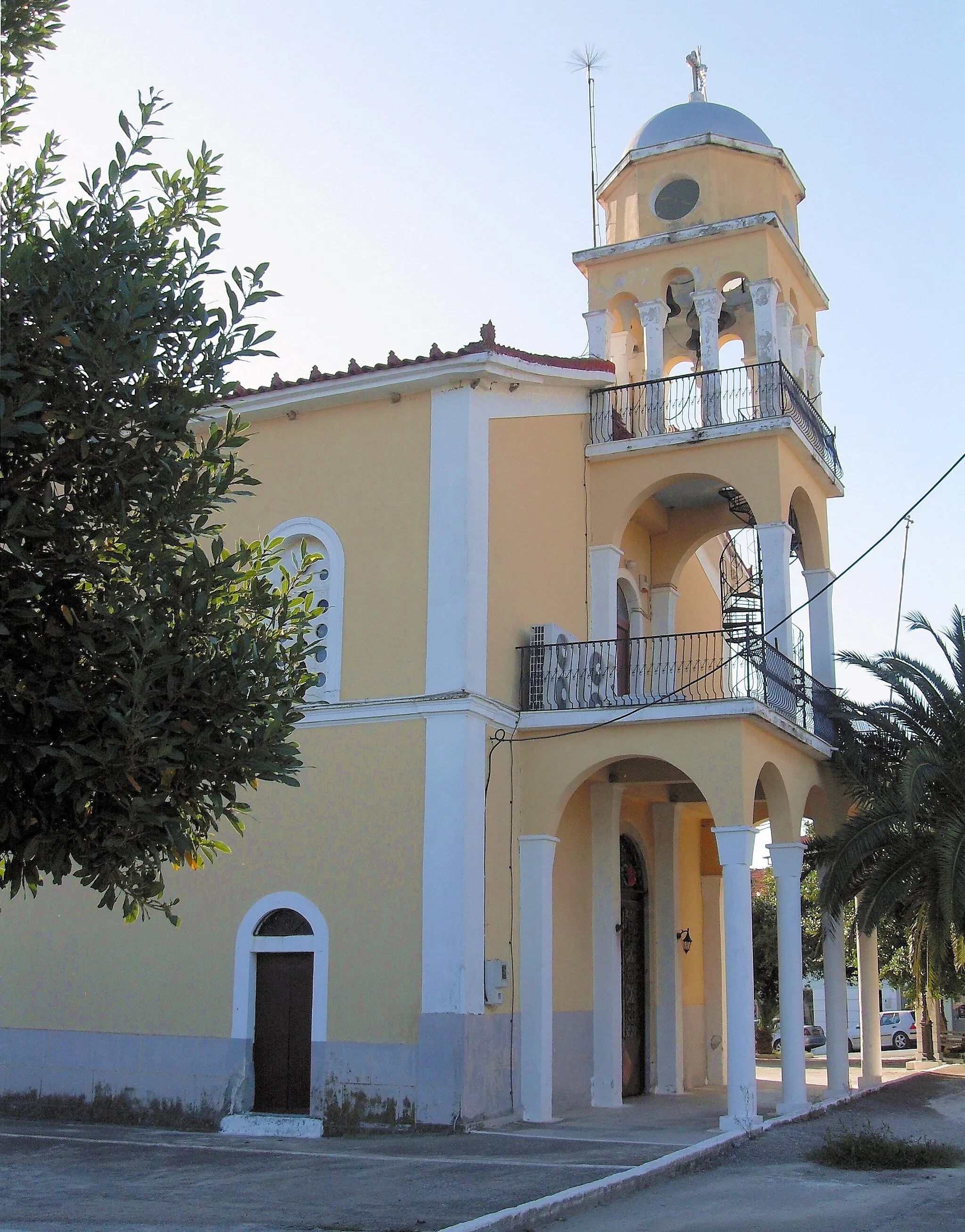 Photo showing: Church in Charokopio,  municipality of Koroni, community of Pylos-Nestor