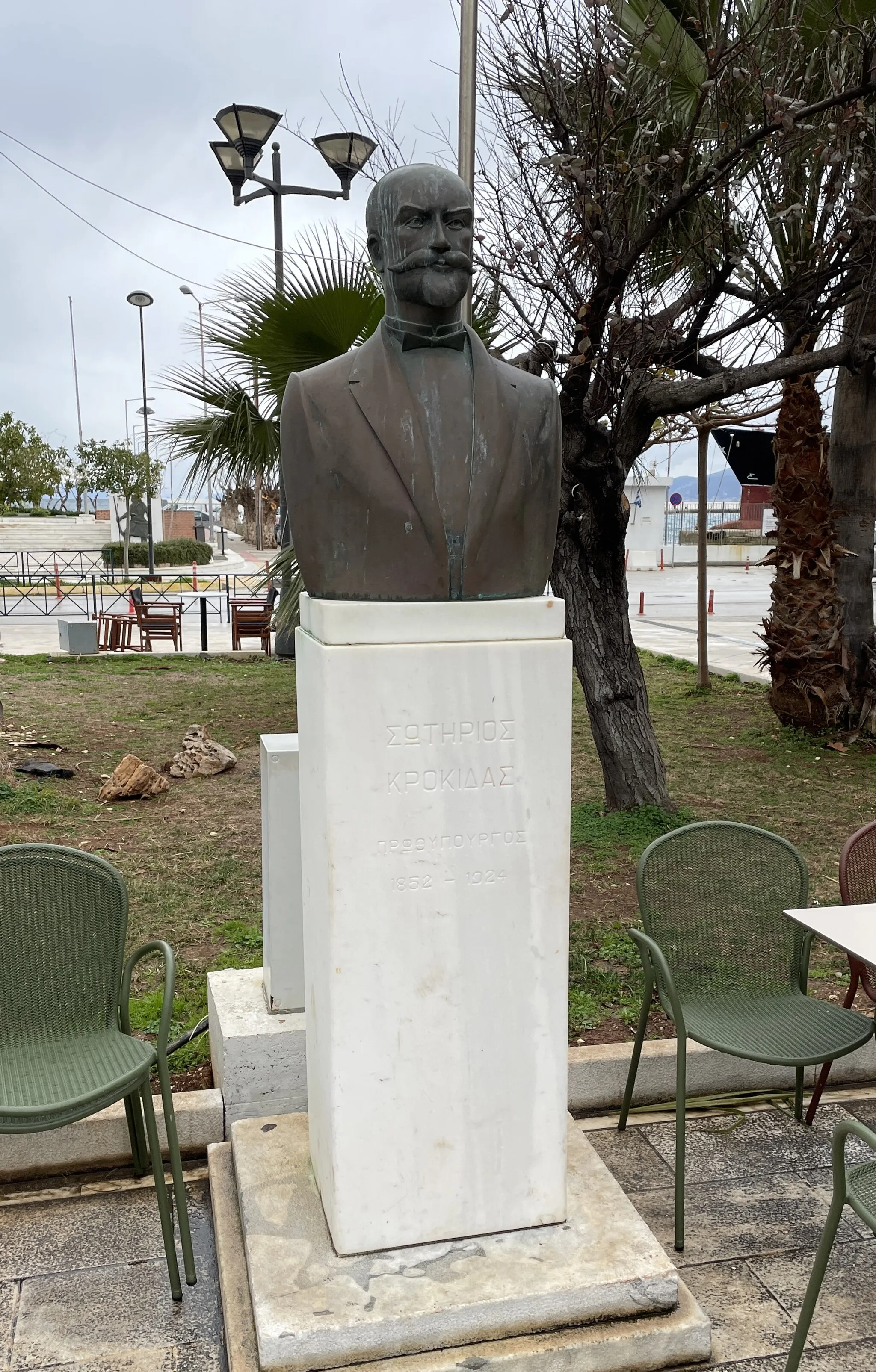 Photo showing: Bust of Sotiros Krokidas, Kiato