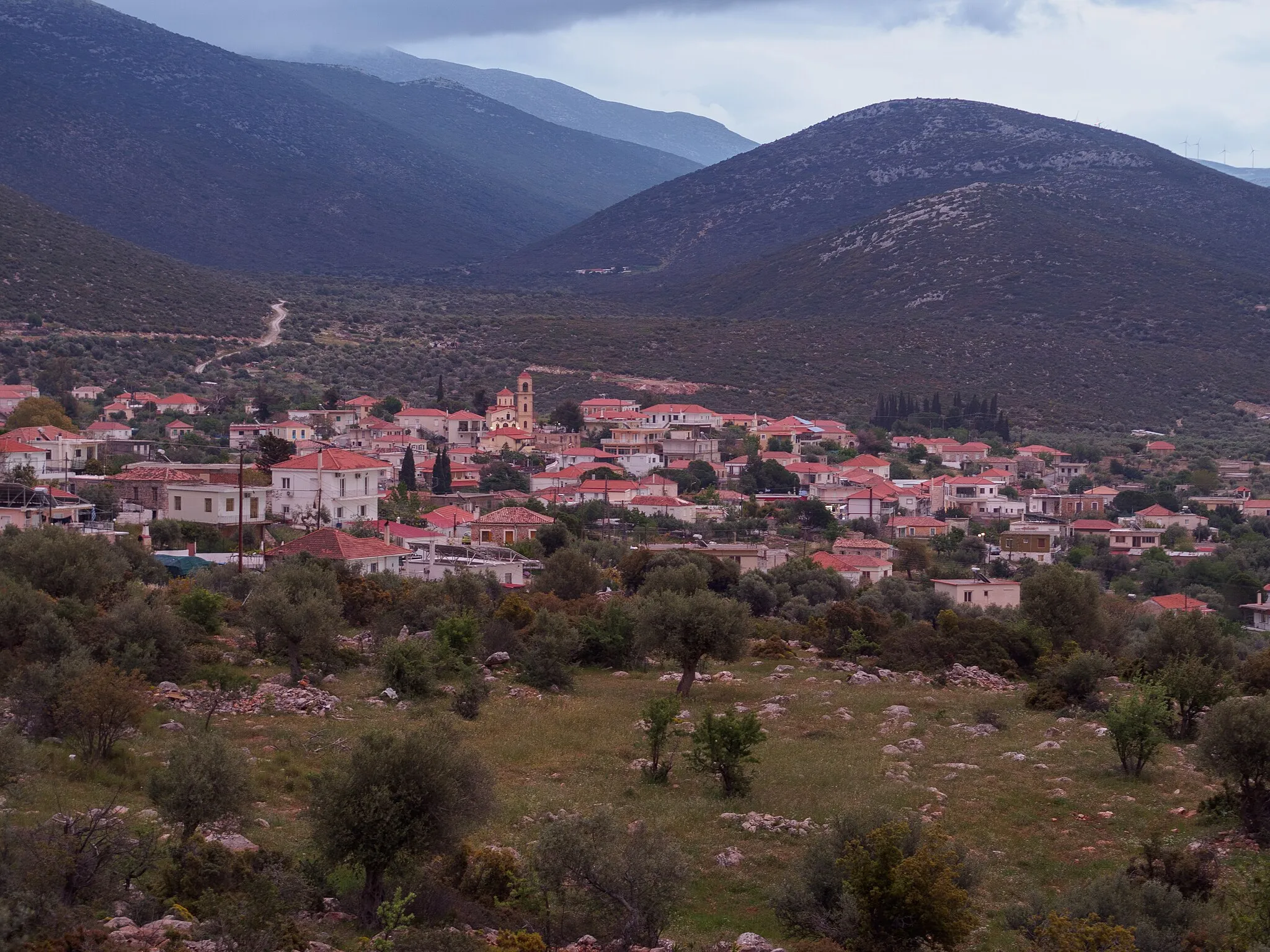 Photo showing: View of Agios Dimitrios, Laconia.