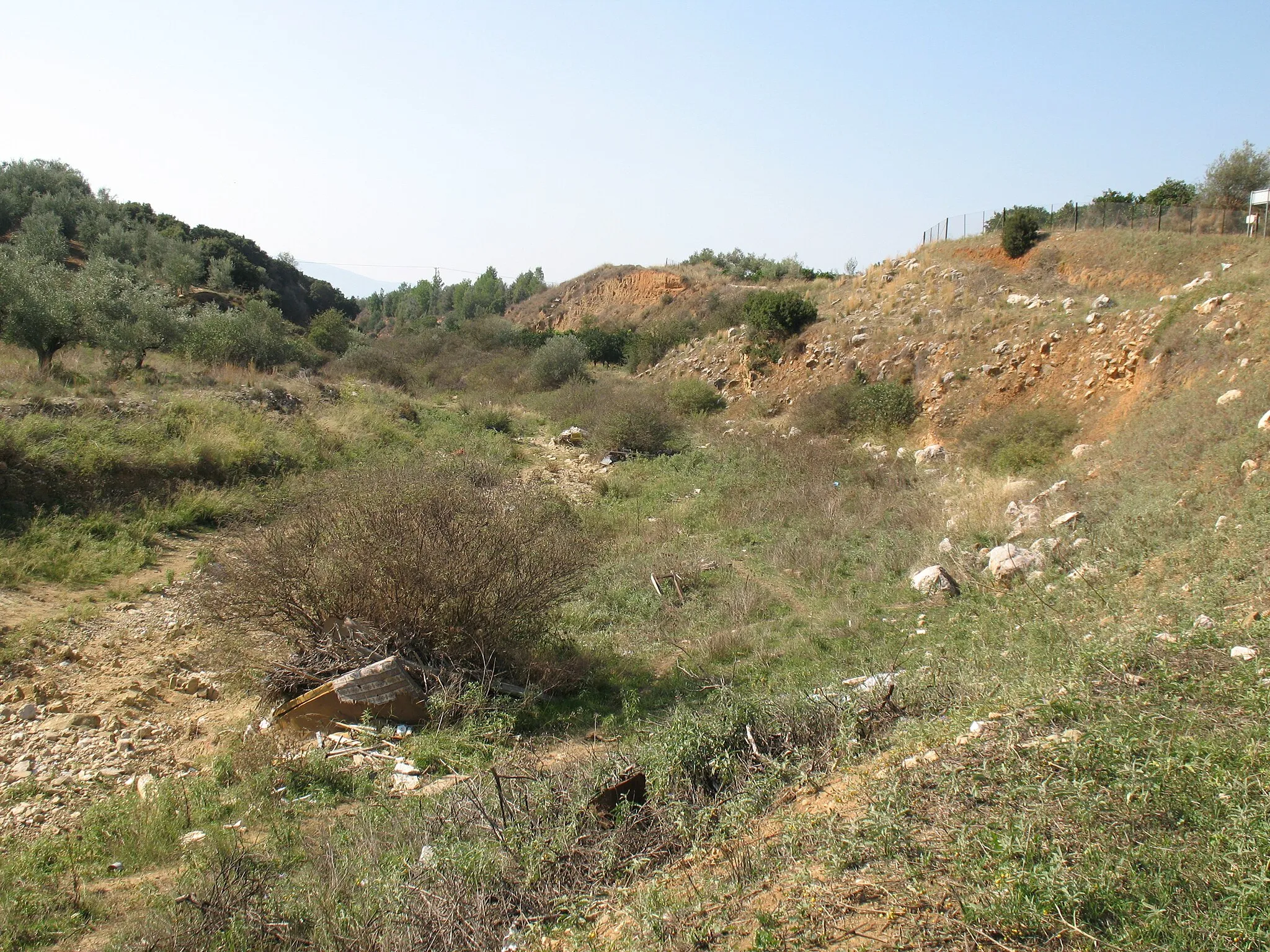 Photo showing: Mycenean dam of Tiryns (1400/1300 BC)