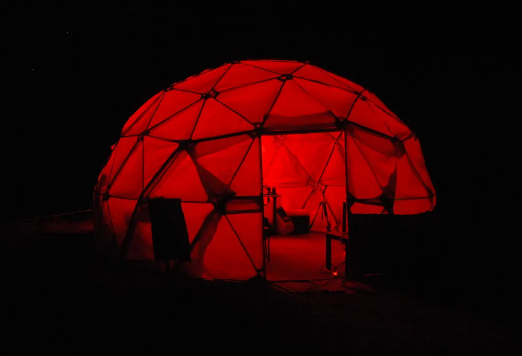 Photo showing: 5/8 Geodesic Dome for Hackerspace.gr