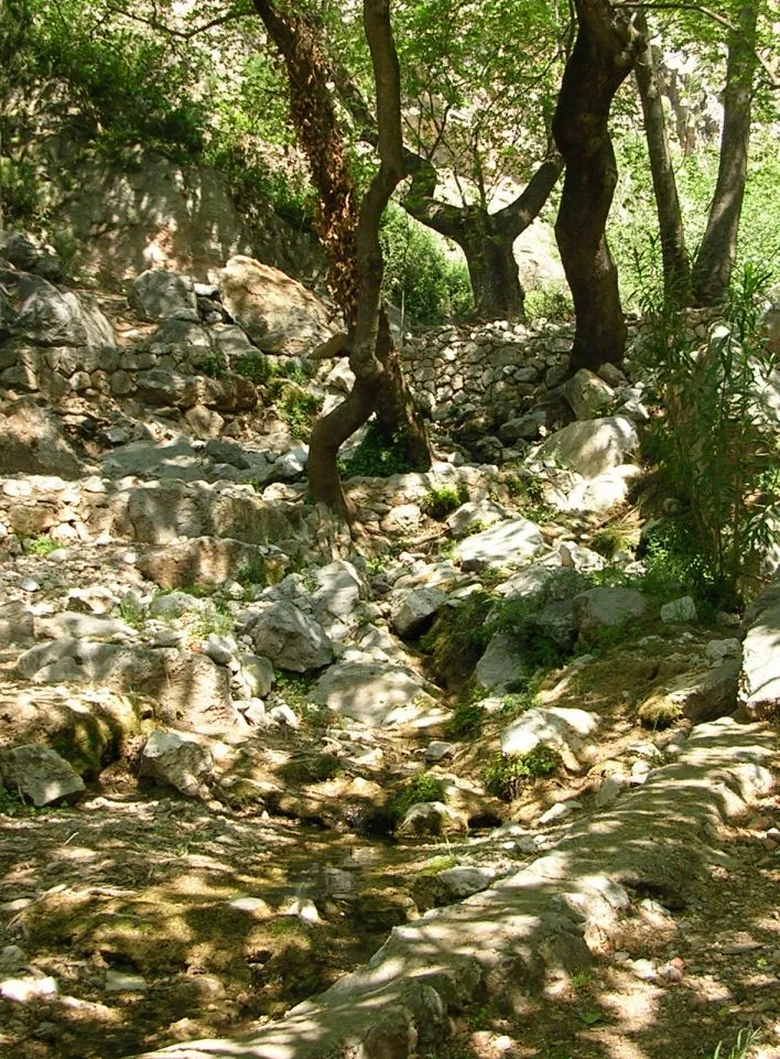 Photo showing: Castalian Spring in Delphi, Greece