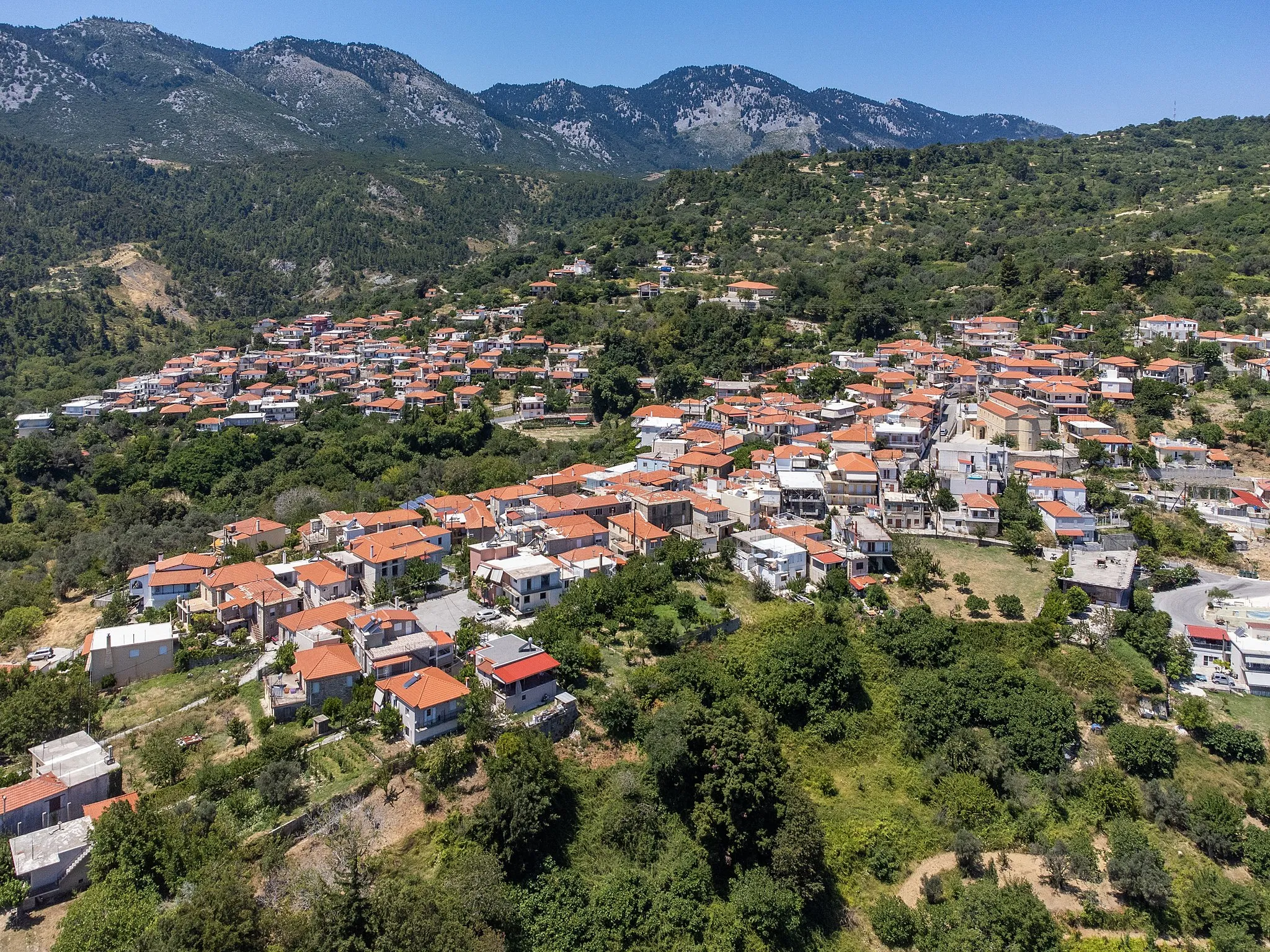 Photo showing: Airview of Vitala, Euboea.