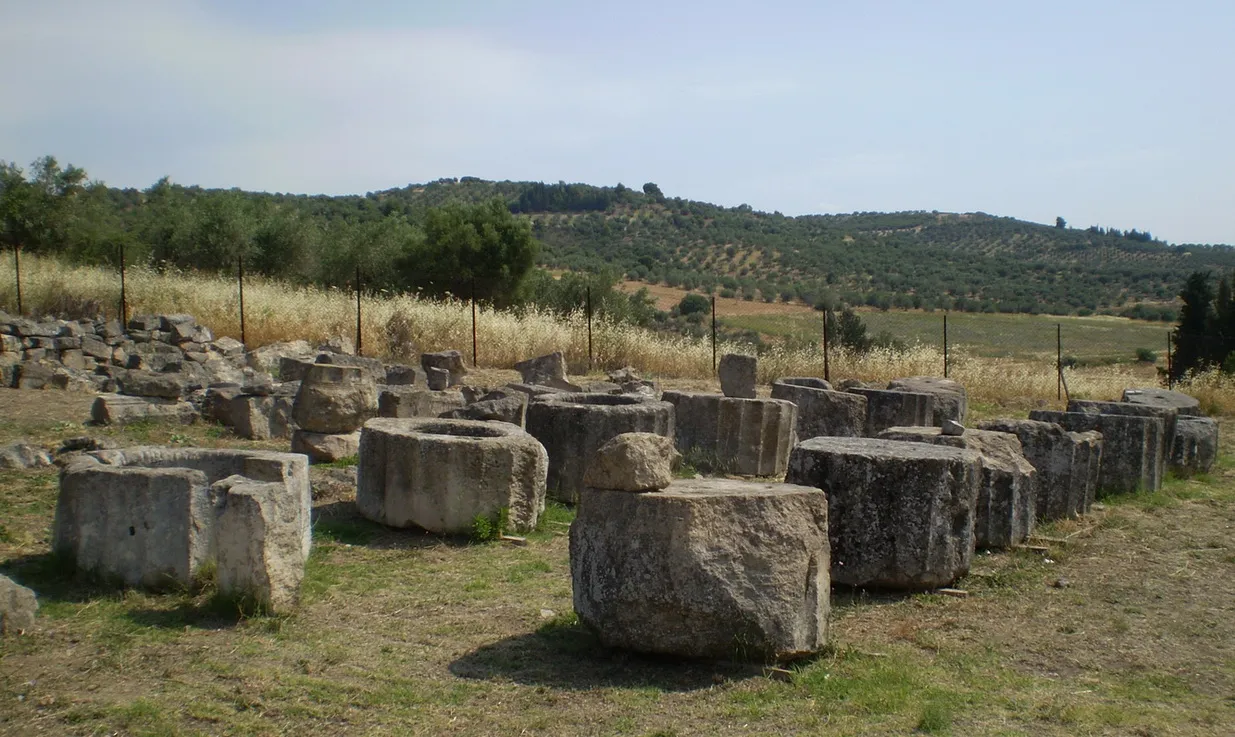 Photo showing: The archeologic site of Iampolis in modern Kalapodi Fthiotis, central Greece