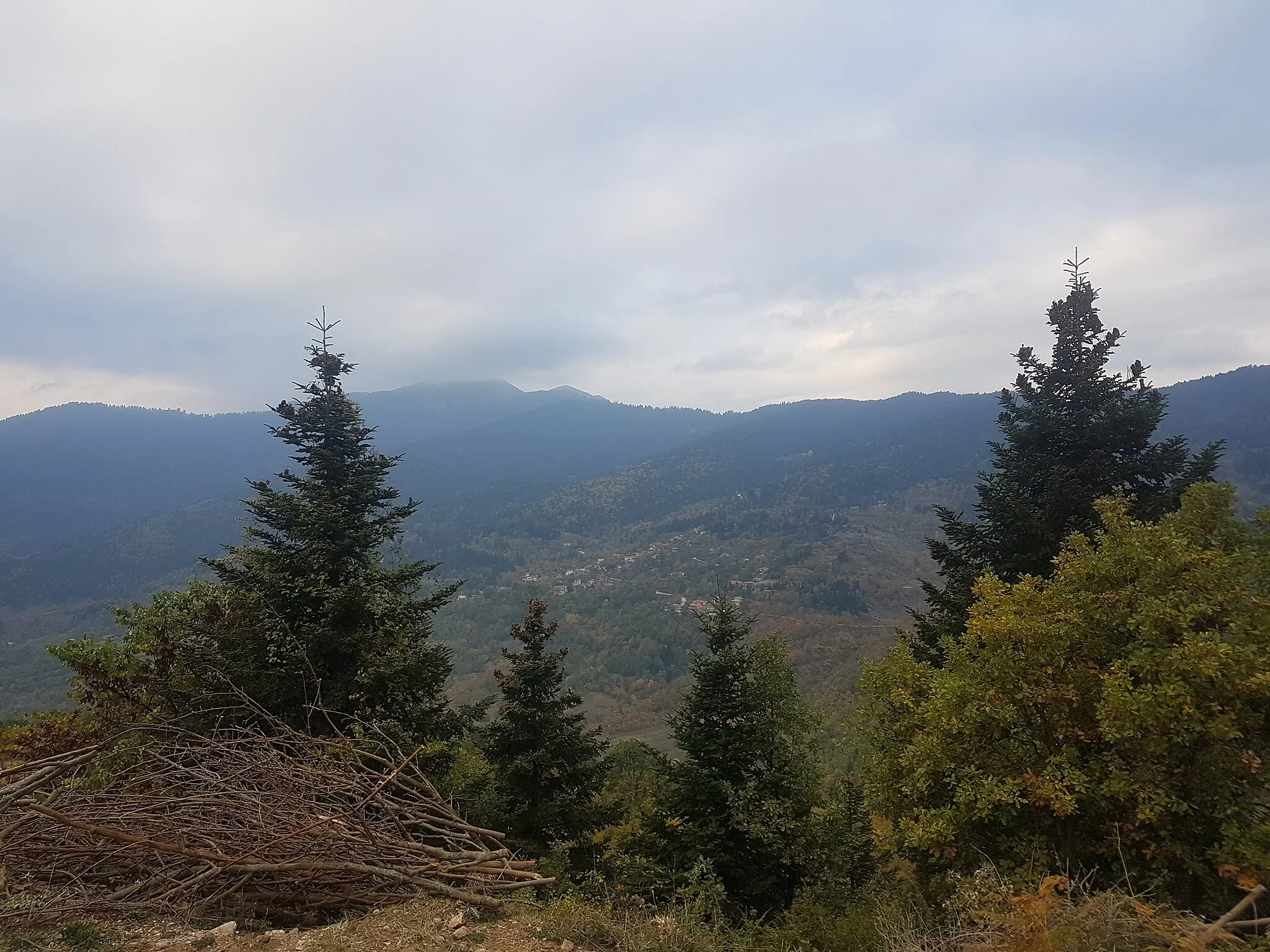 Photo showing: Βροντερό Τρικάλων, θέα από την Ελάτη, 2018