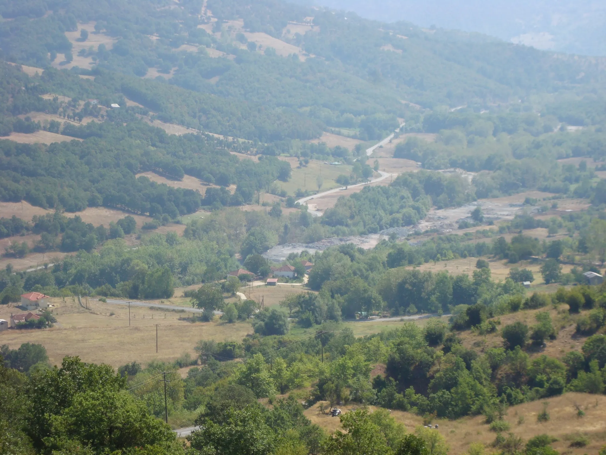 Photo showing: View of Trygona village in Karditsa prefecture, Greece