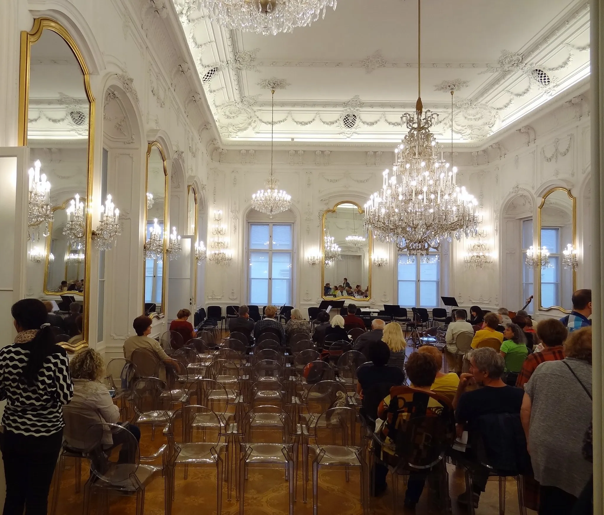 Photo showing: Former Festetics Palace, Budapest. Today the Andrássy University, interior