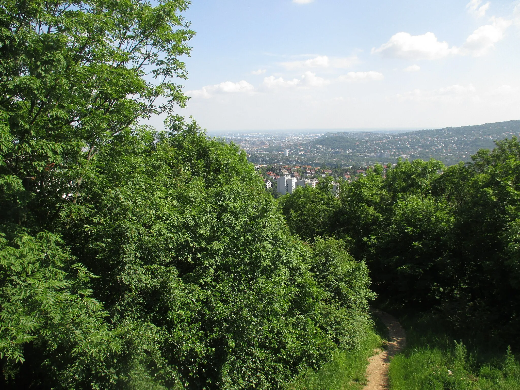 Photo showing: A view from Árpád-kilátó, Budapest
