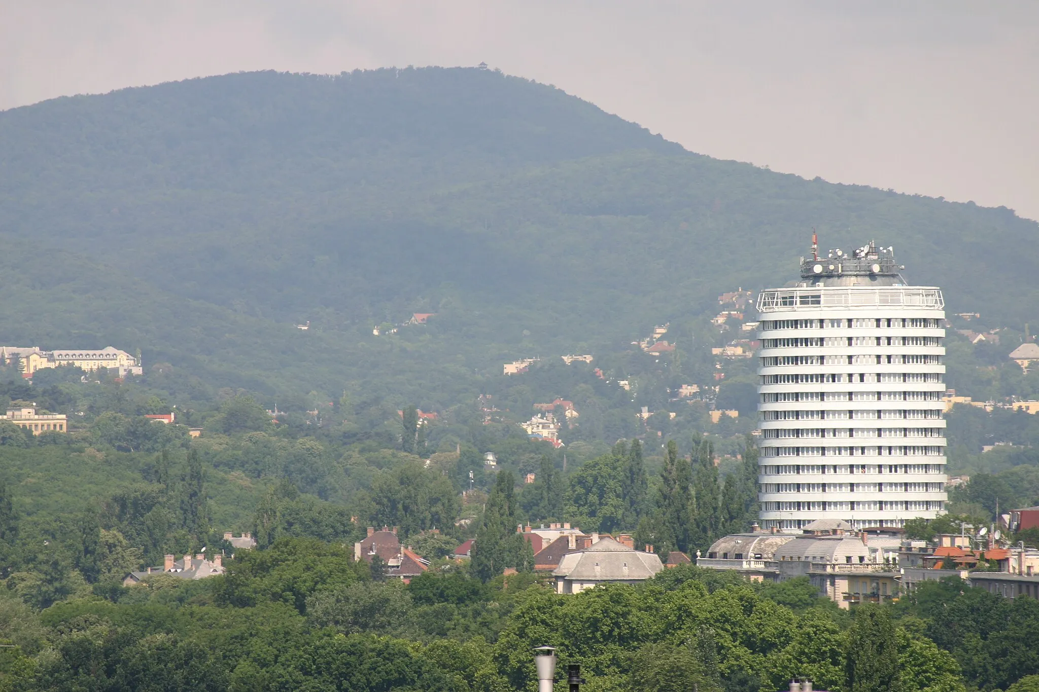 Photo showing: A view of our hotel from Buda hill