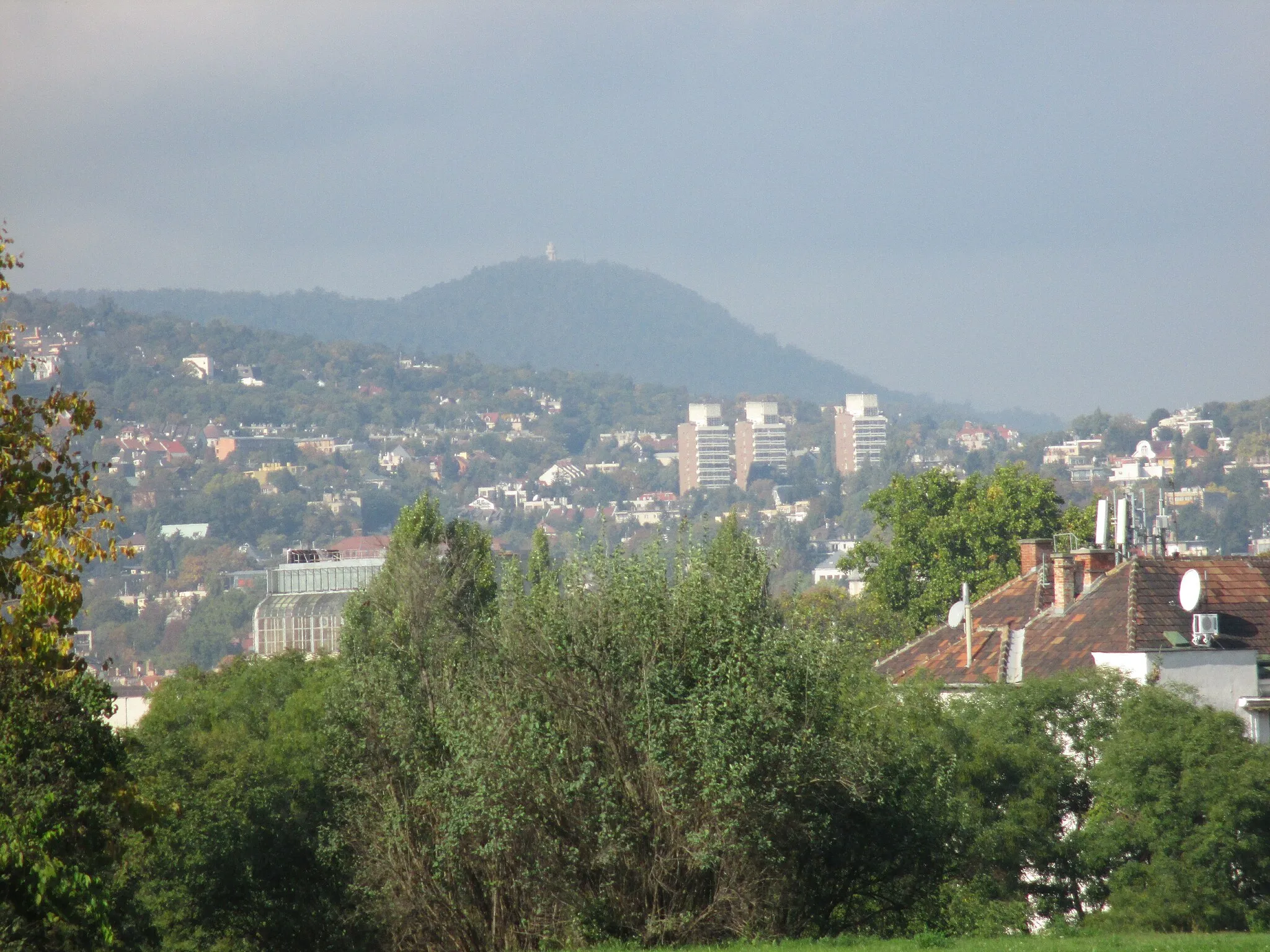 Photo showing: View from Gellért Hill to János Hill
