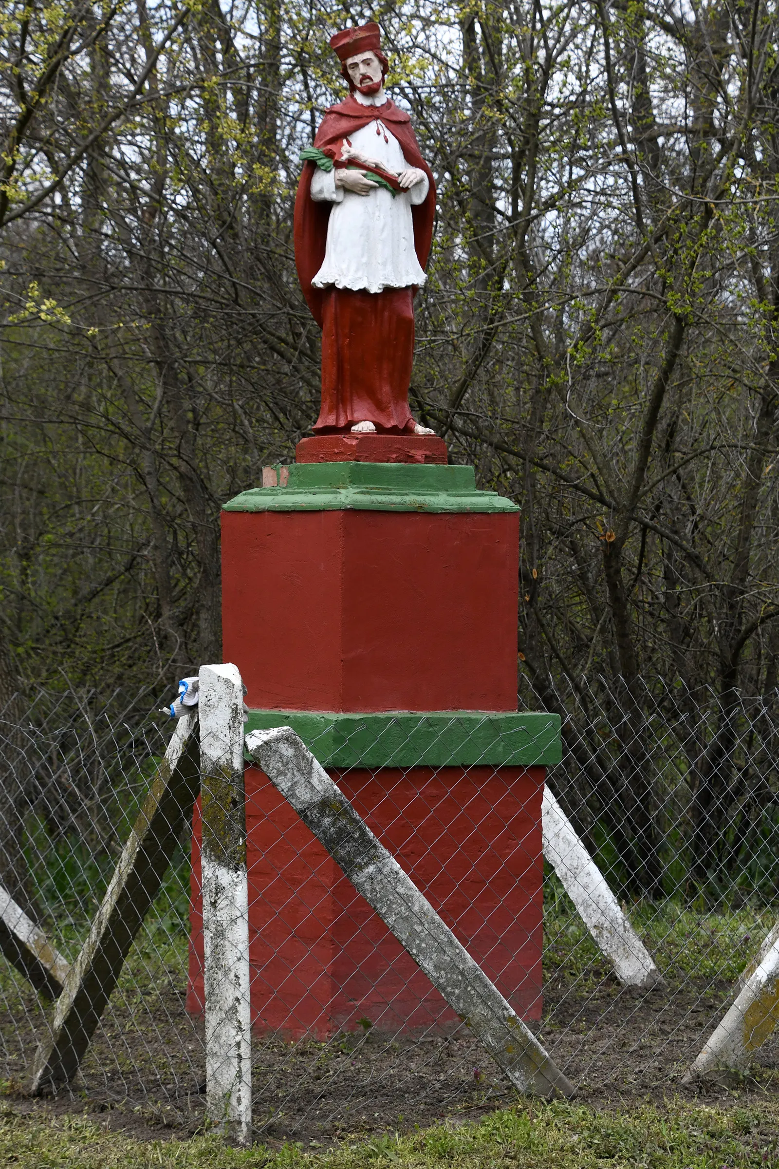 Photo showing: Statue of Saint John of Nepomuk in Békéssámson, Hungary