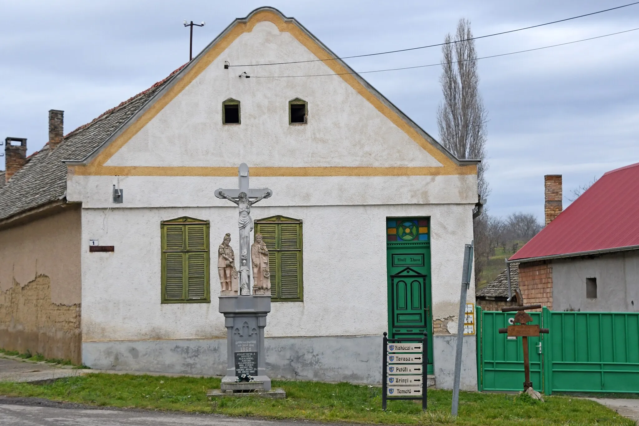 Photo showing: Krepß-Haag cross in Palotabozsok, Hungary