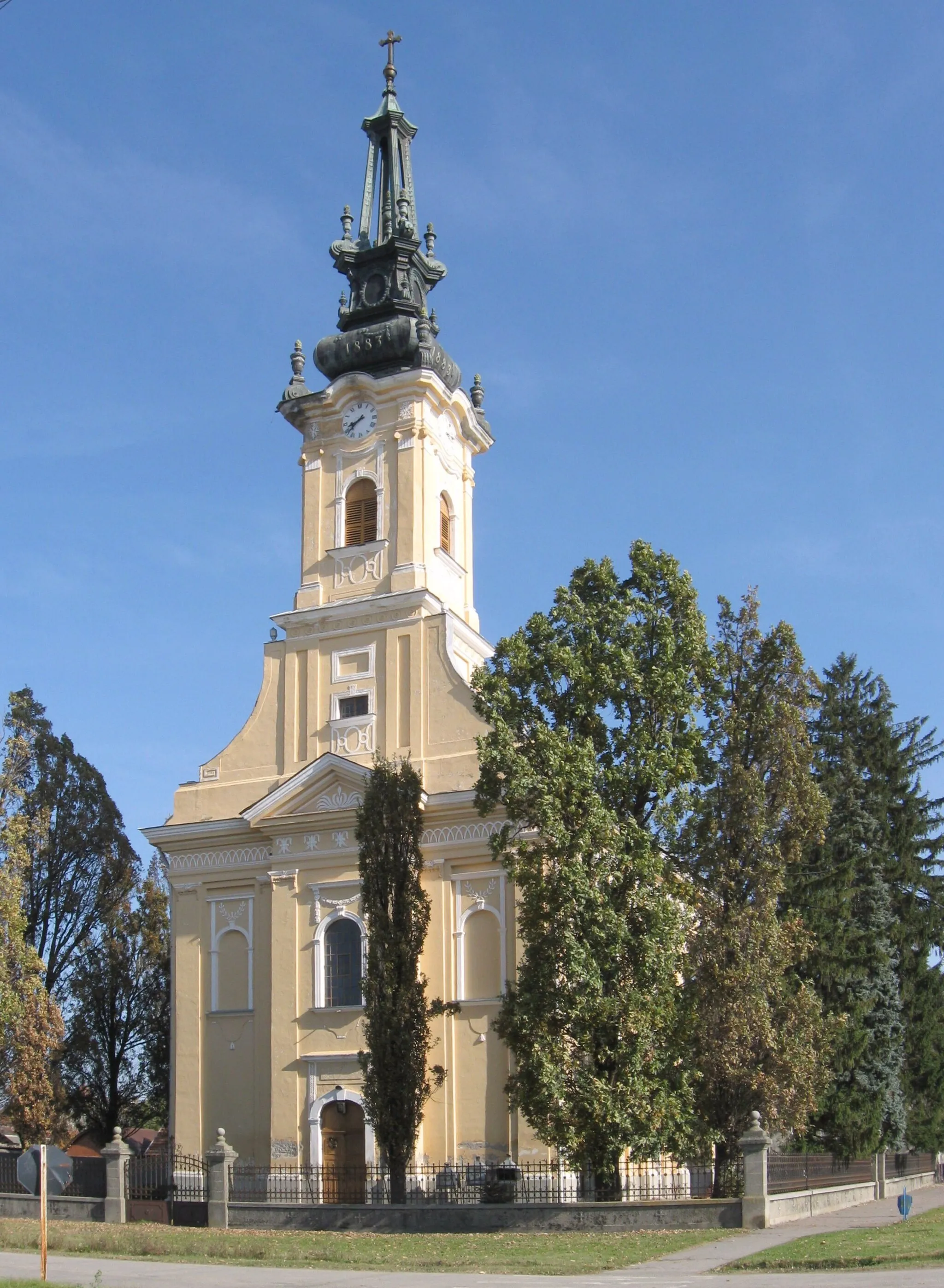 Photo showing: Greek Orthodox church of St. Hierarch Nicholas in Nădlac, Romania, built 1822–1829