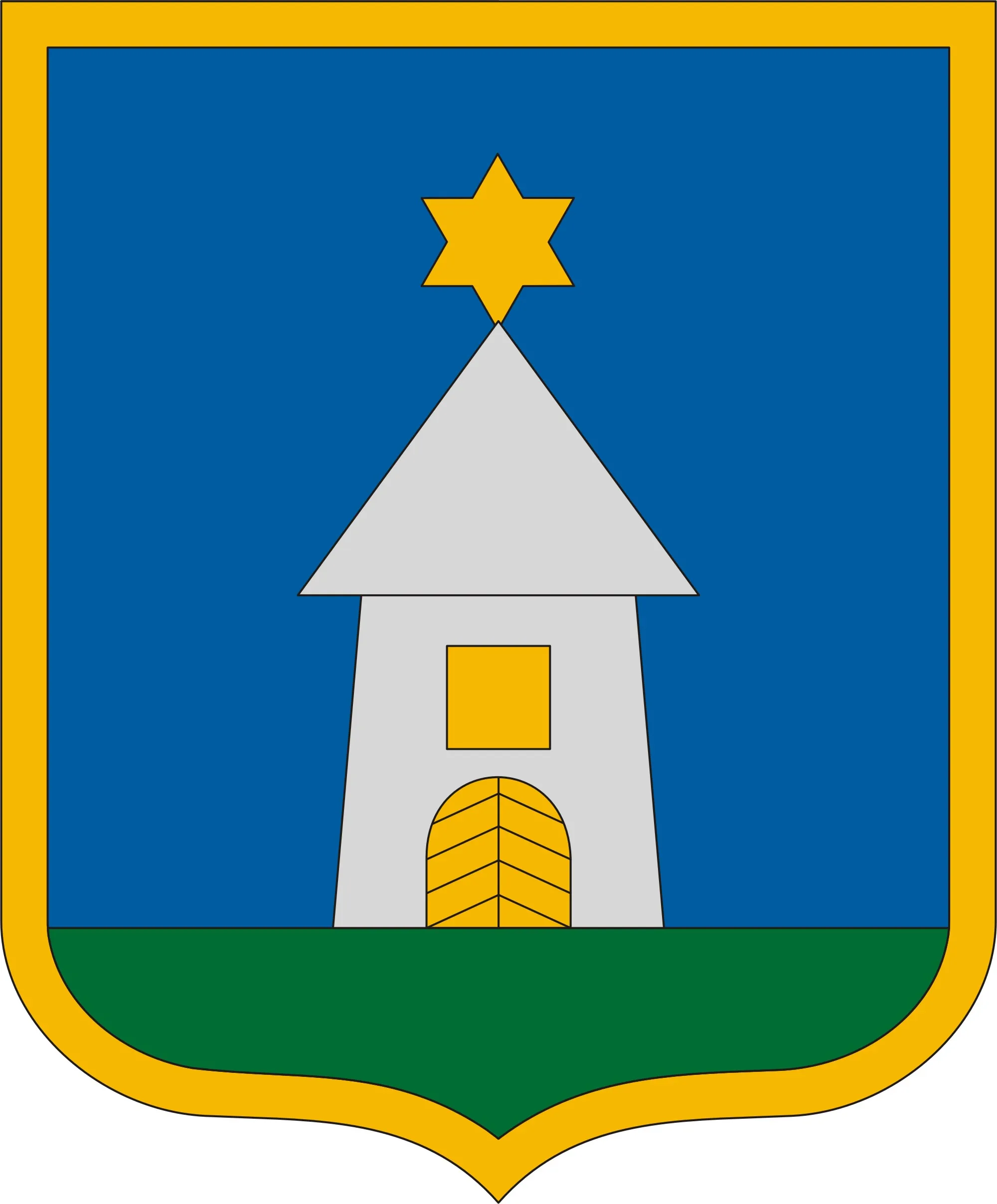 Photo showing: Coat of arms of Körösszegapáti, Hungary