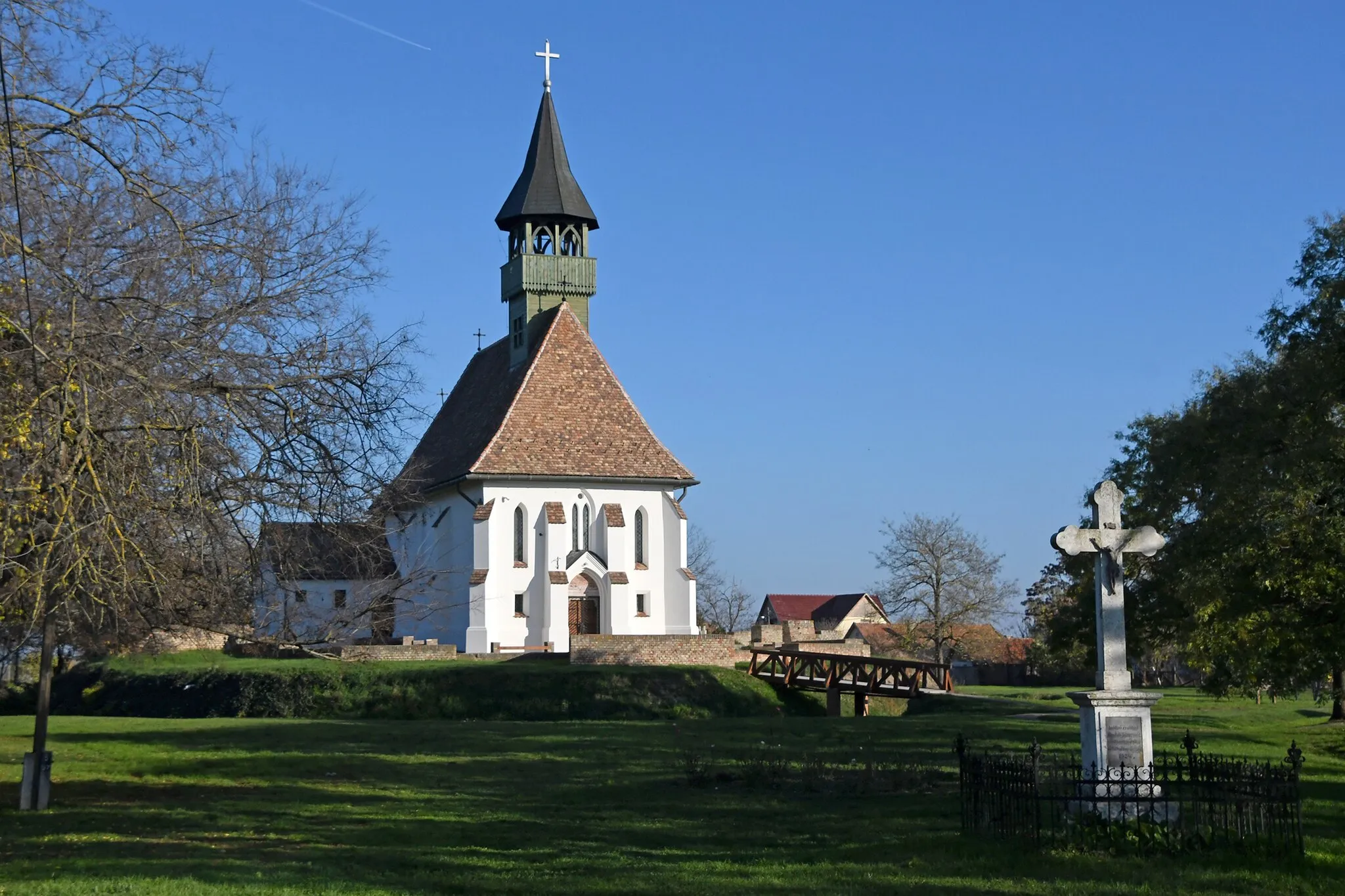 Photo showing: Roman Catholic church in Óföldeák, Hungary