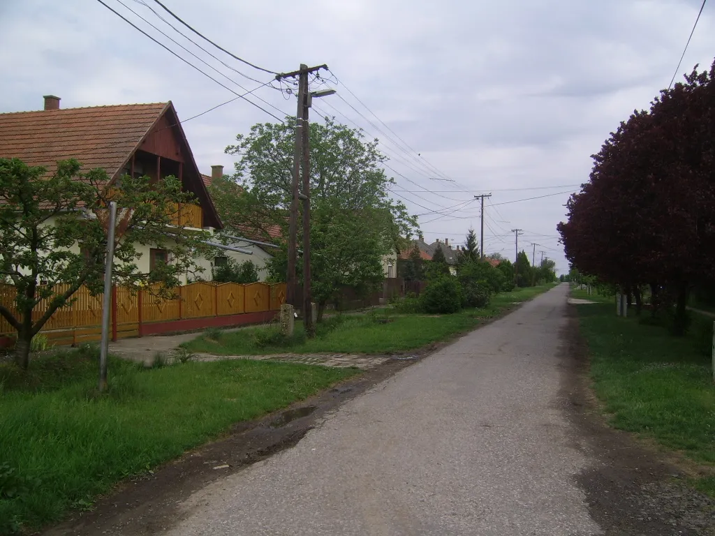 Photo showing: Árpádhalom, street view, Hungary